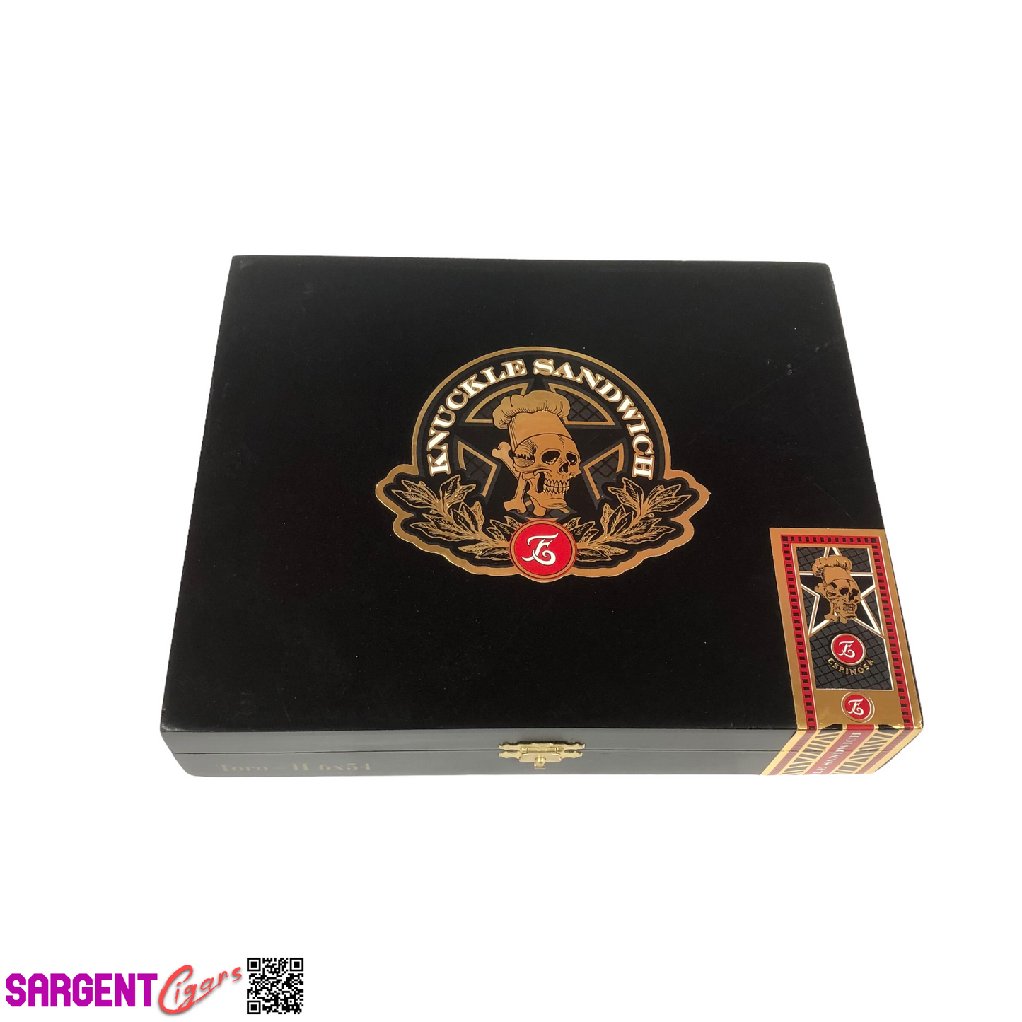 Guy Fieri Knuckle Sandwich Maduro Toro Empty Wooden Cigar Box 8.5x7x1.75