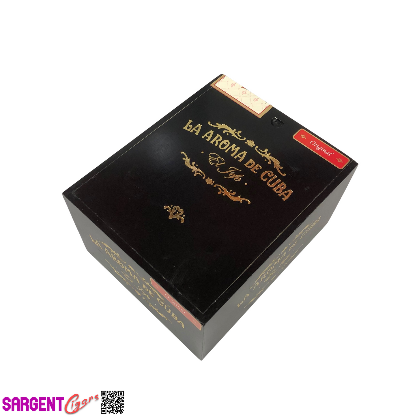 La Aroma El Jefe Original Empty Wooden Cigar Box 6.25x7.75x4