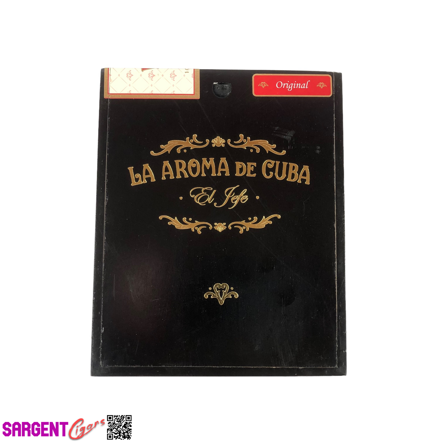 La Aroma El Jefe Original Empty Wooden Cigar Box 6.25x7.75x4