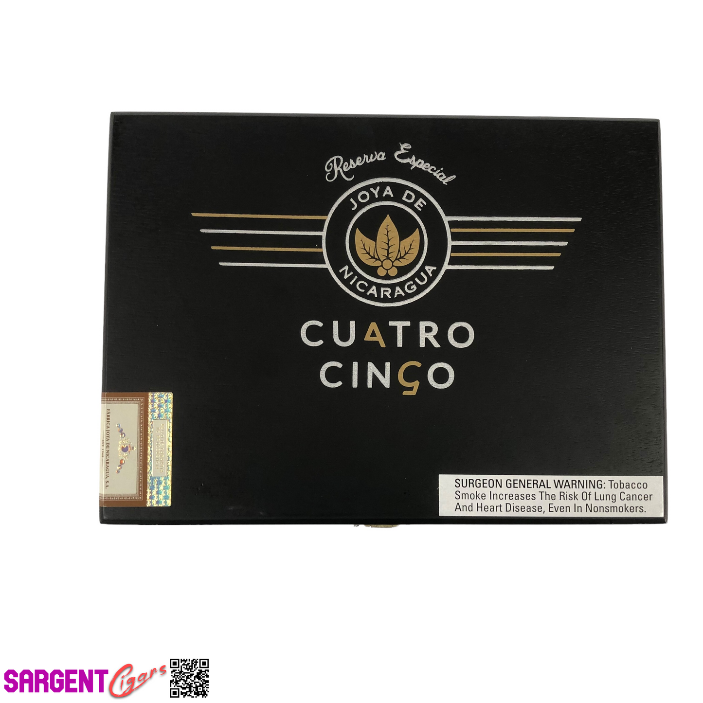 Joya De Nicaragua Cinco Petite Corona Empty Wooden Cigar Box 8.75x6.25x1.5