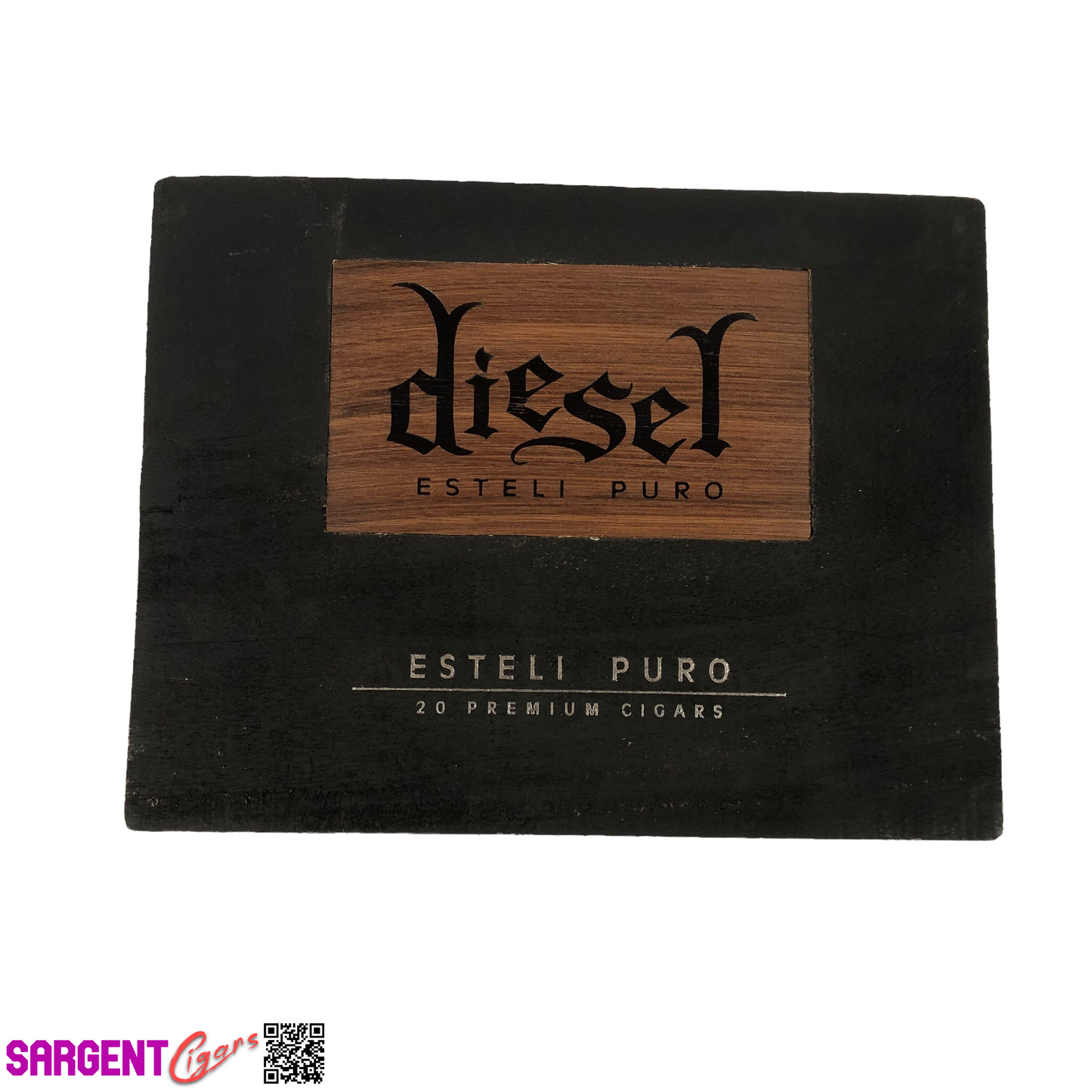 Diesel Esteli Puro Toro Empty Wooden Cigar Box 9.5x7x2.5