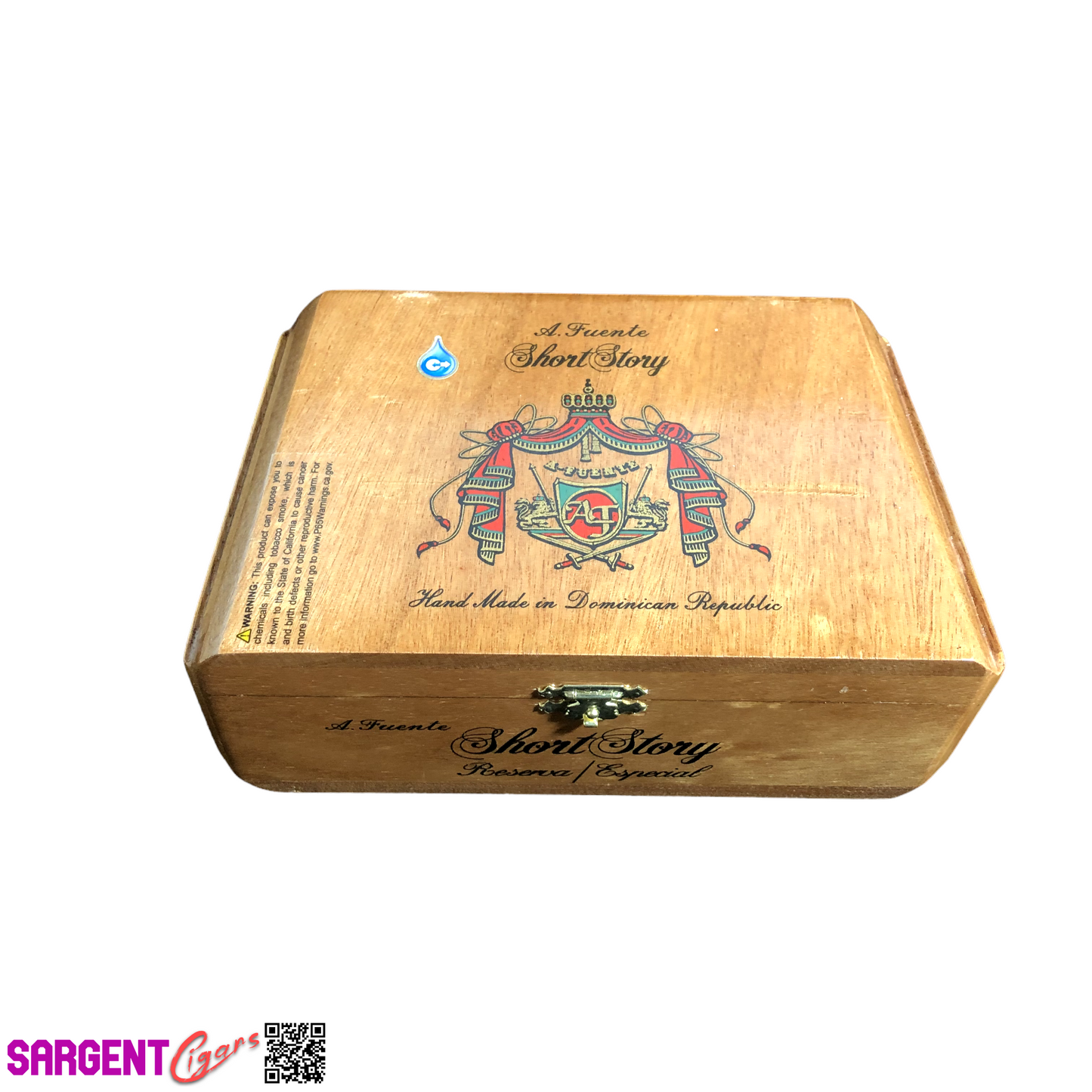 Arturo Fuente Short Story Empty Wooden Cigar Box 8x5x3 (1)