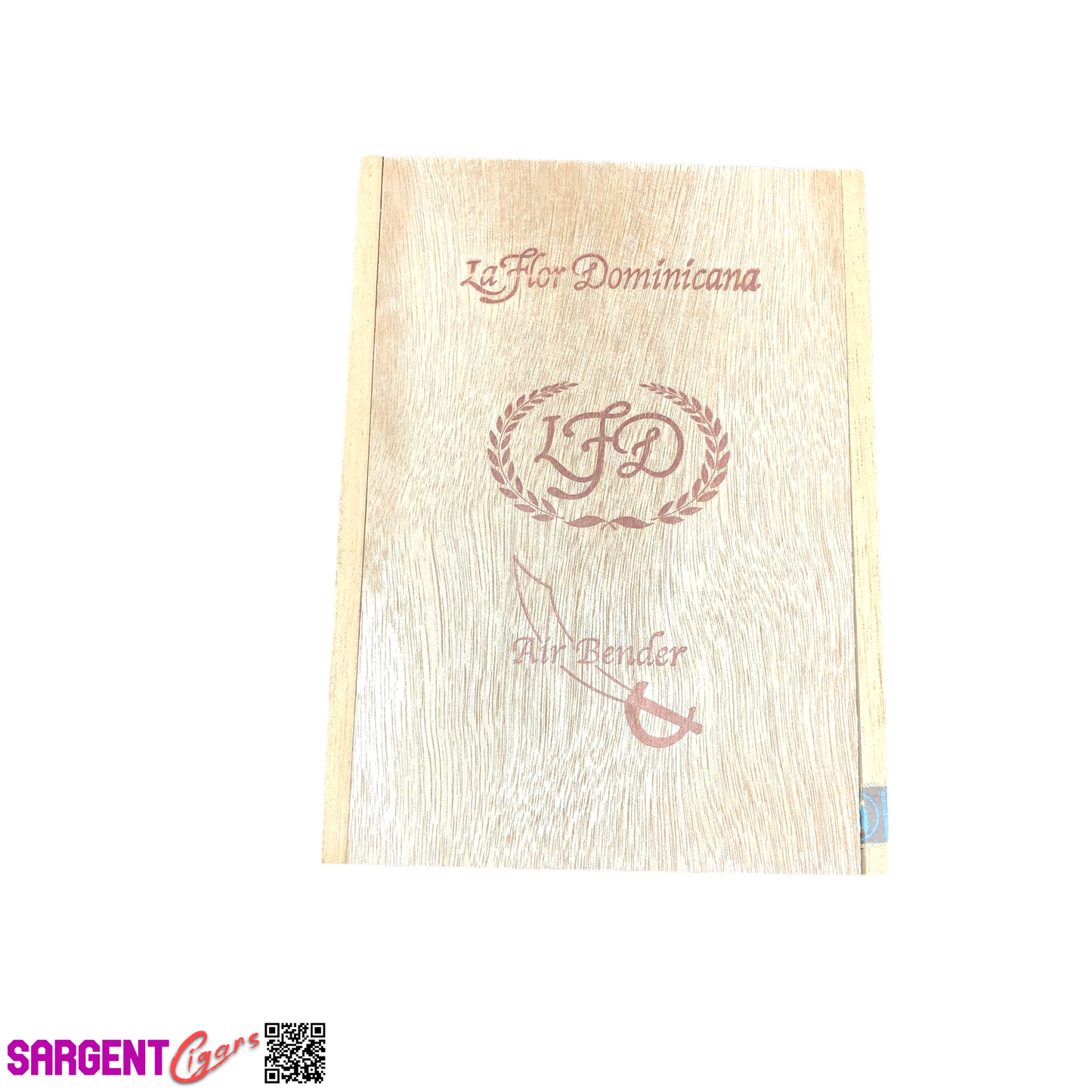 LFD Air Bender Valiente Empty Wooden Cigar Box 5.25x7.25x4
