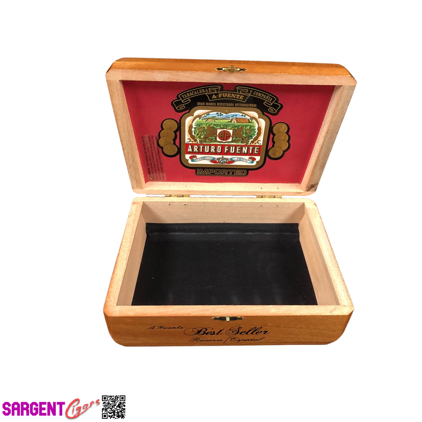 Arturo Fuente Best Seller Empty Wooden Cigar Box 8x5.5x3