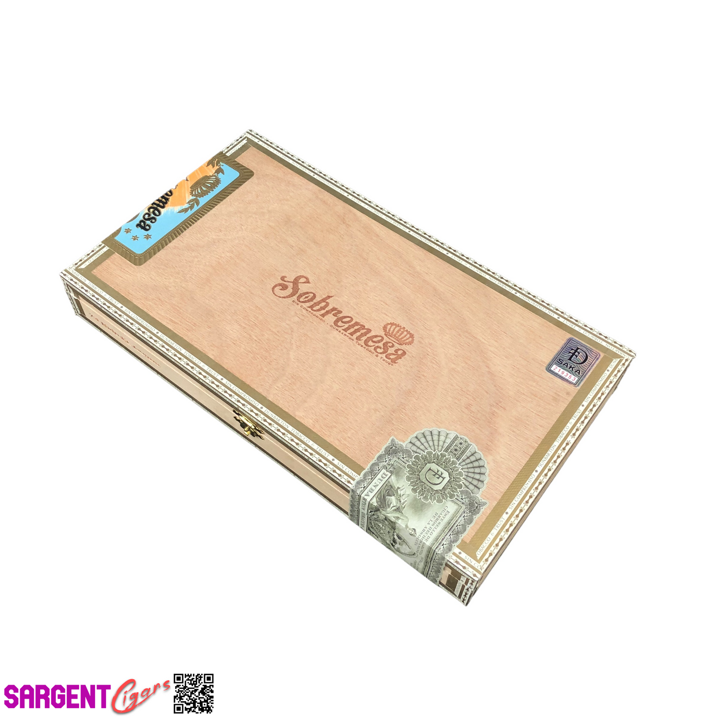 Dunbarton Sobremesa Gordo Empty Wooden Cigar Box 13.25x7.5x1.75