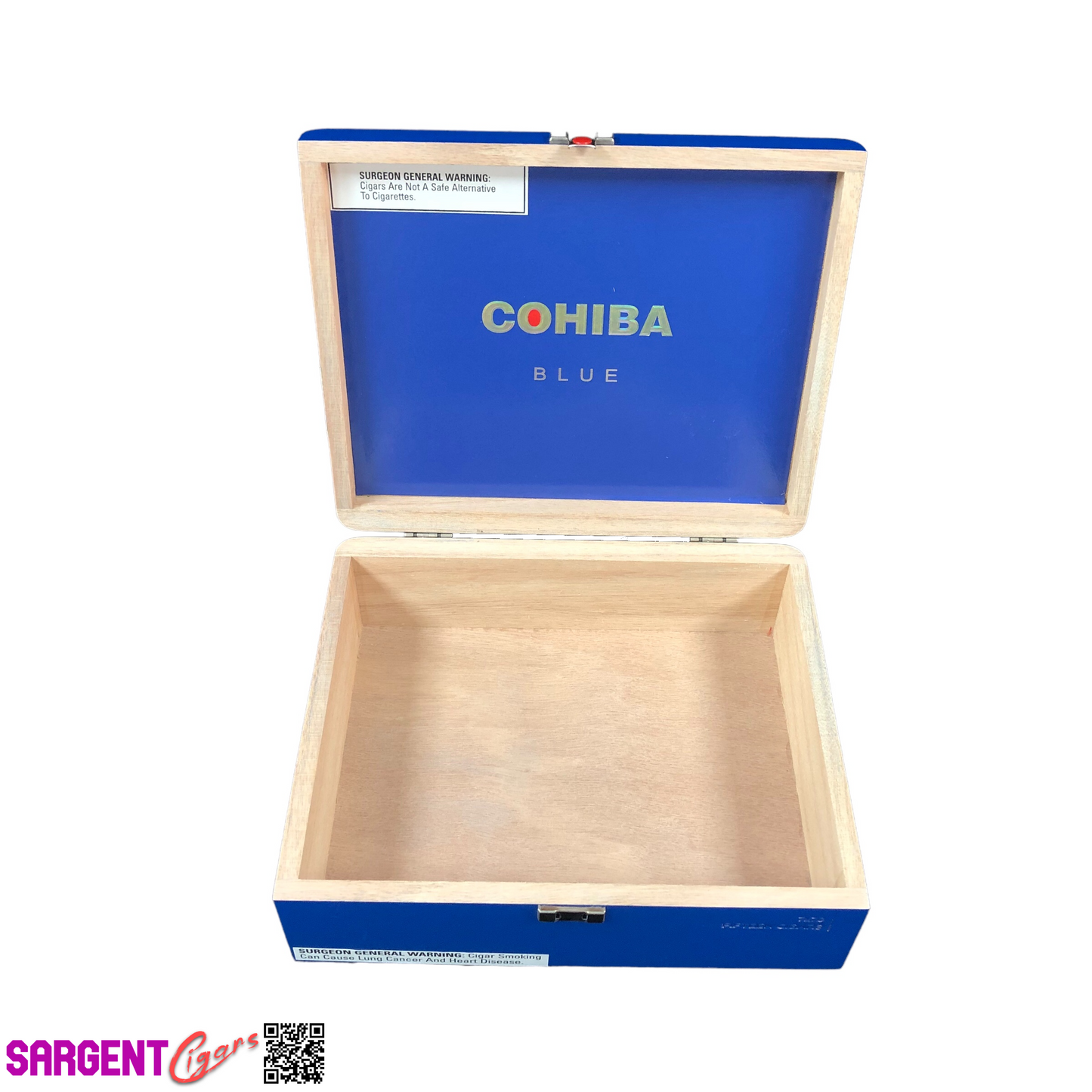 Cohiba Blue 7x70 Empty Wooden Cigar Box 9.75x8x3