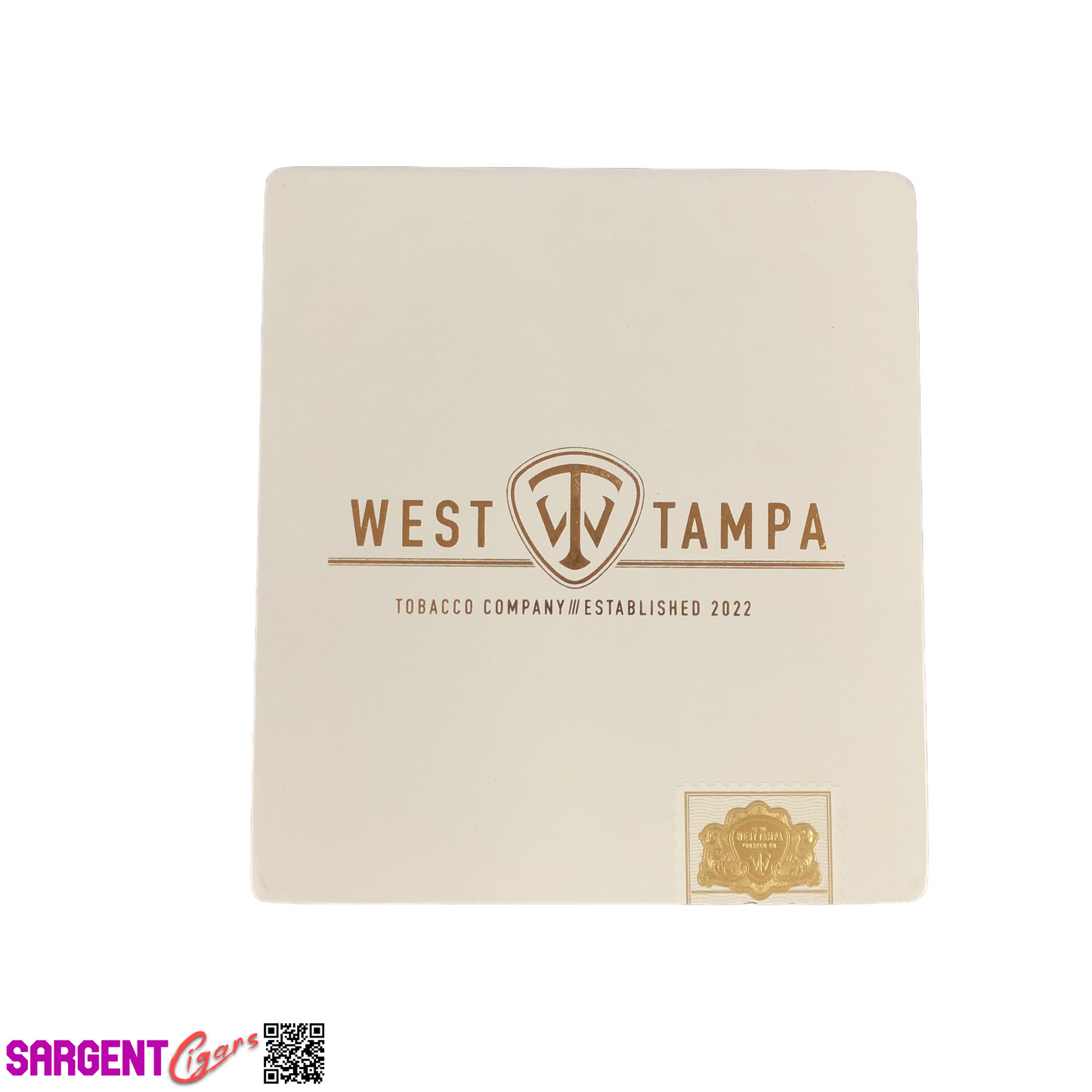 West Tampa White Lancero Empty Wooden Cigar Box 7.25x8x1.75