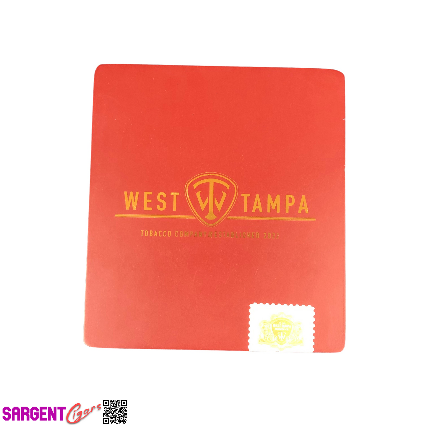 West Tampa Red Lancero Empty Wooden Cigar Box 7.25x8x1.75