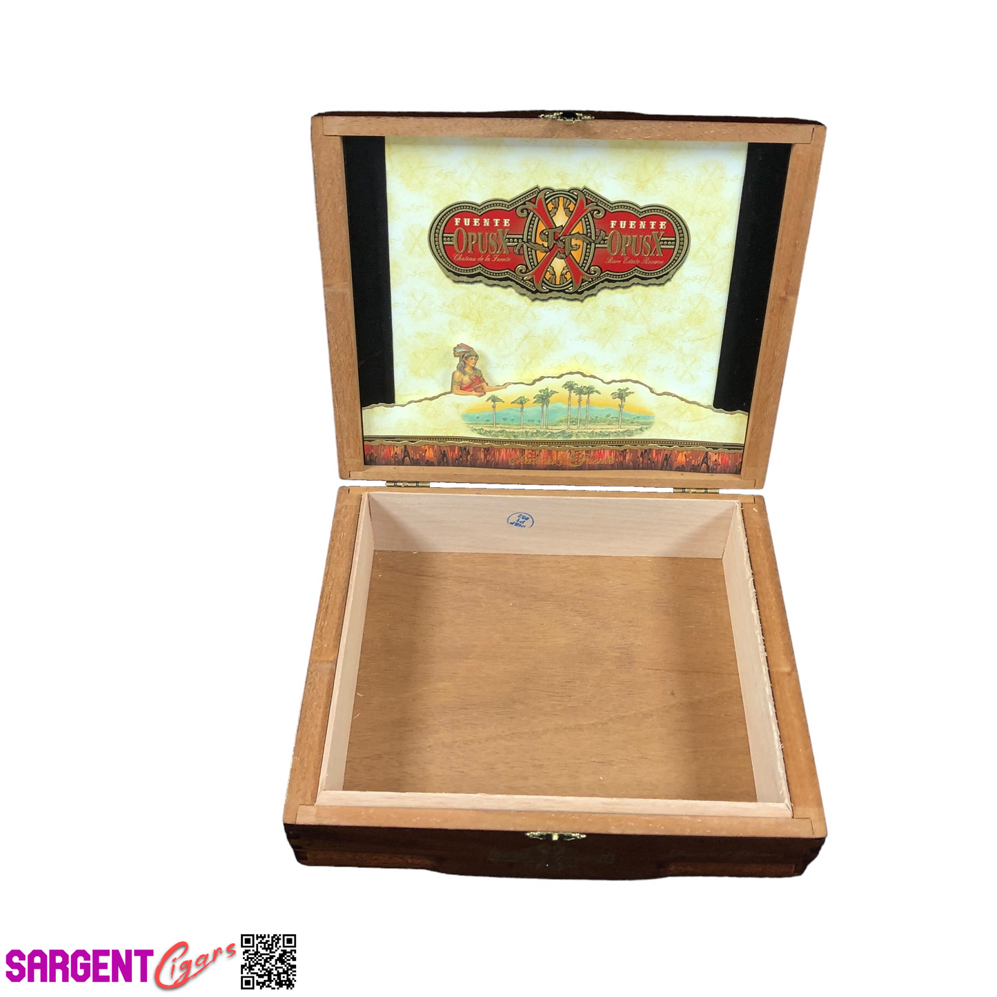 Arturo Fuente Opus X Reserva Chateau Empty Wooden Cigar Box 9.5x8x2.75