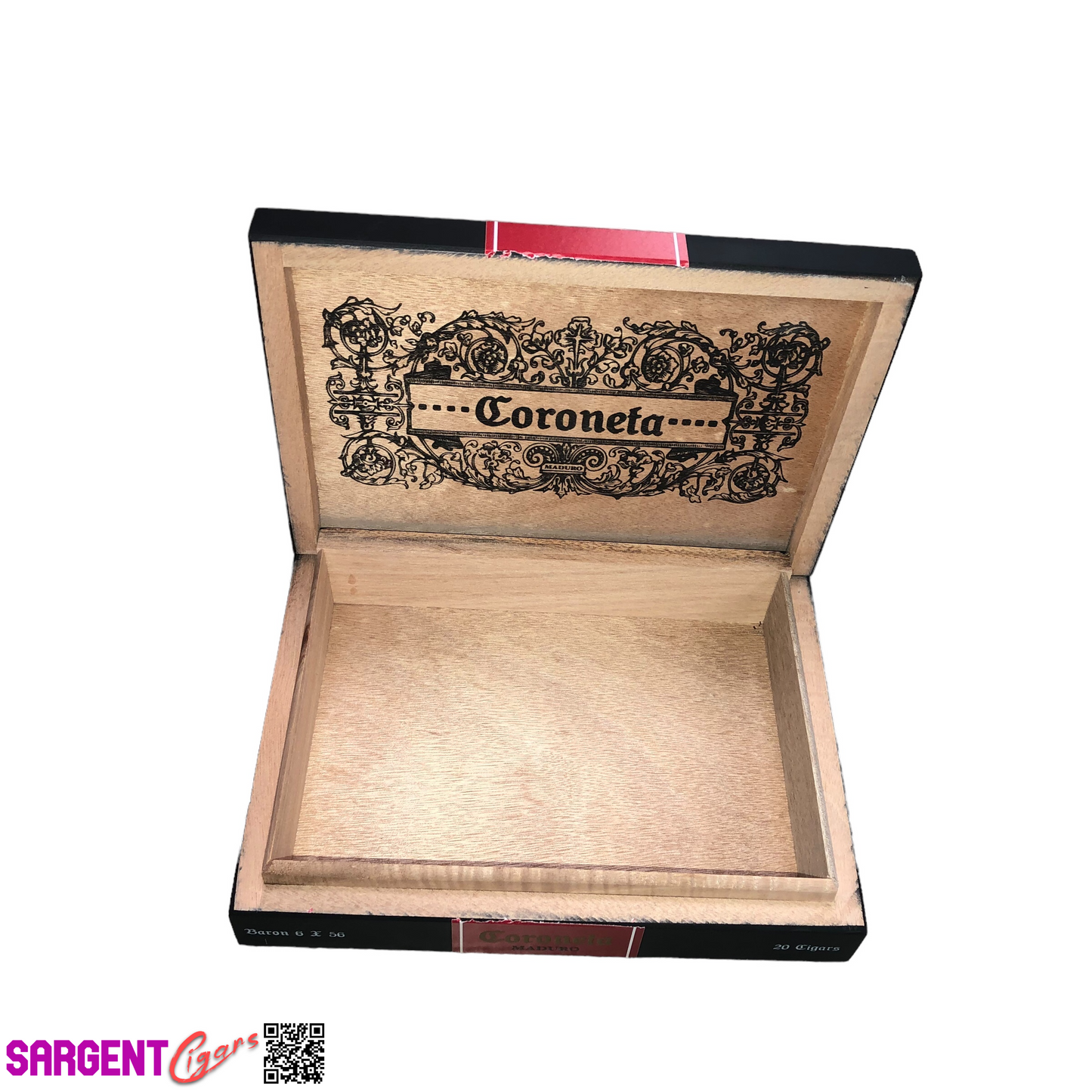 Crowned Heads Coroneta Baron Empty Wooden Cigar Box 10x7.25x2