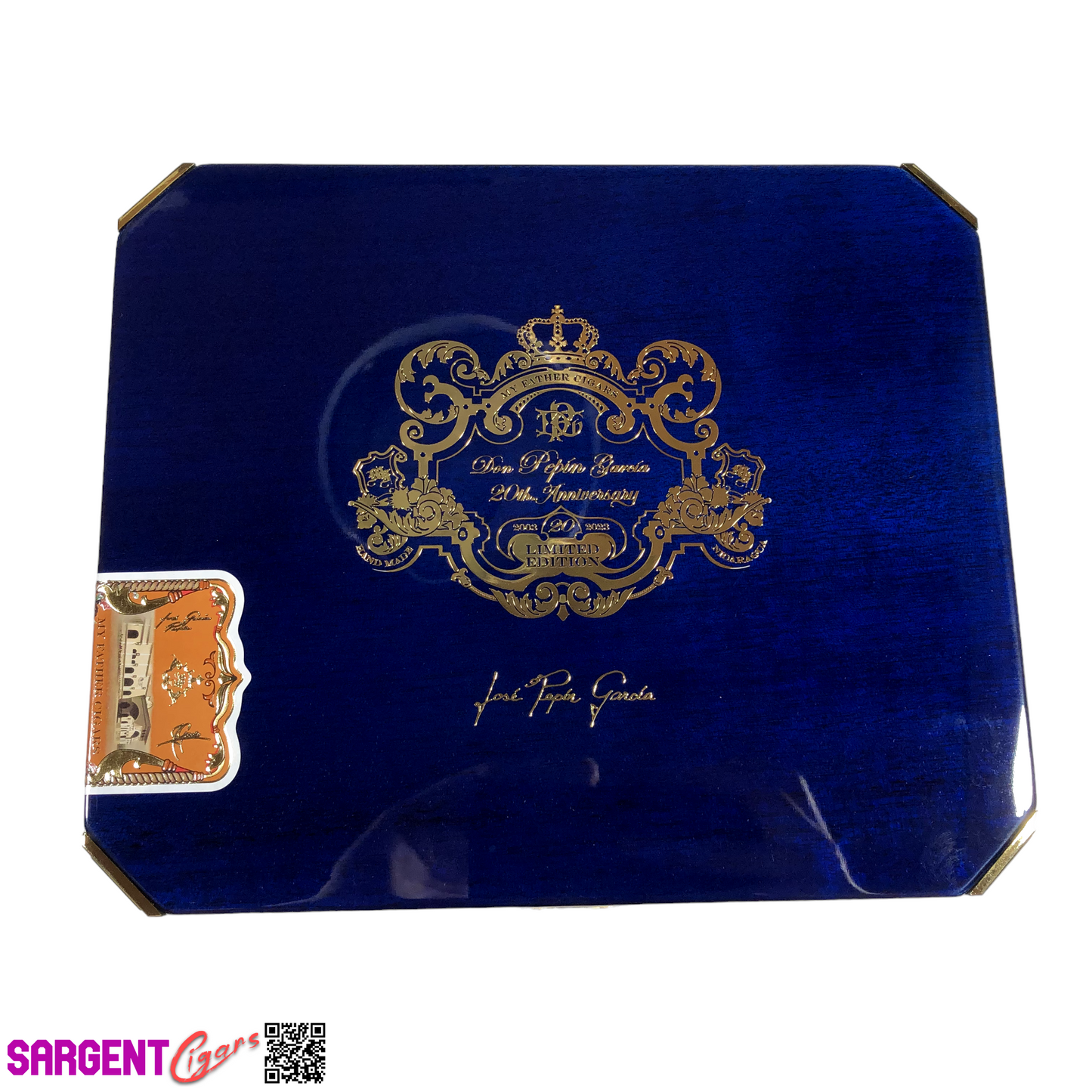 Don Pepin Garcia 20th Anniversary Empty Wooden Cigar Box 10x8.5x2.5