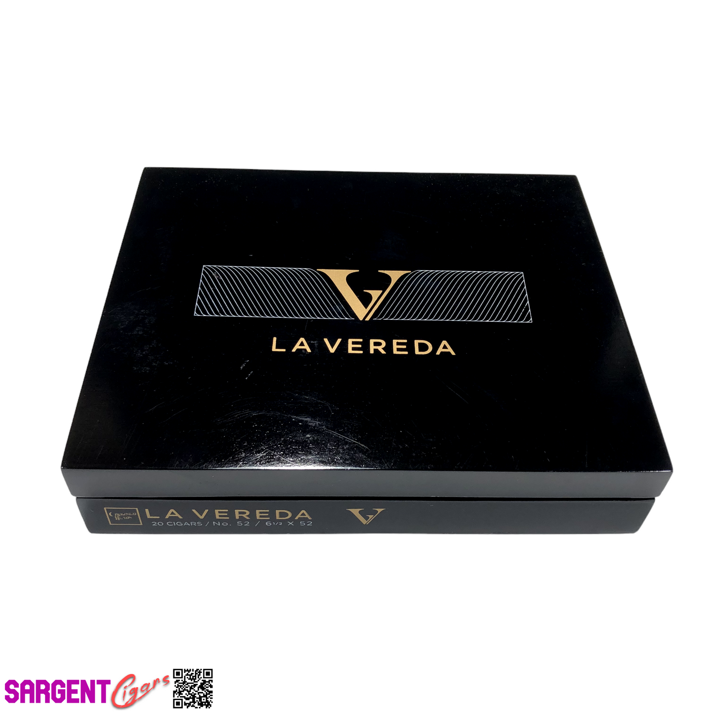 Crowned Heads La Vereda No52 Empty Wooden Cigar Box 9.5x7.75x2