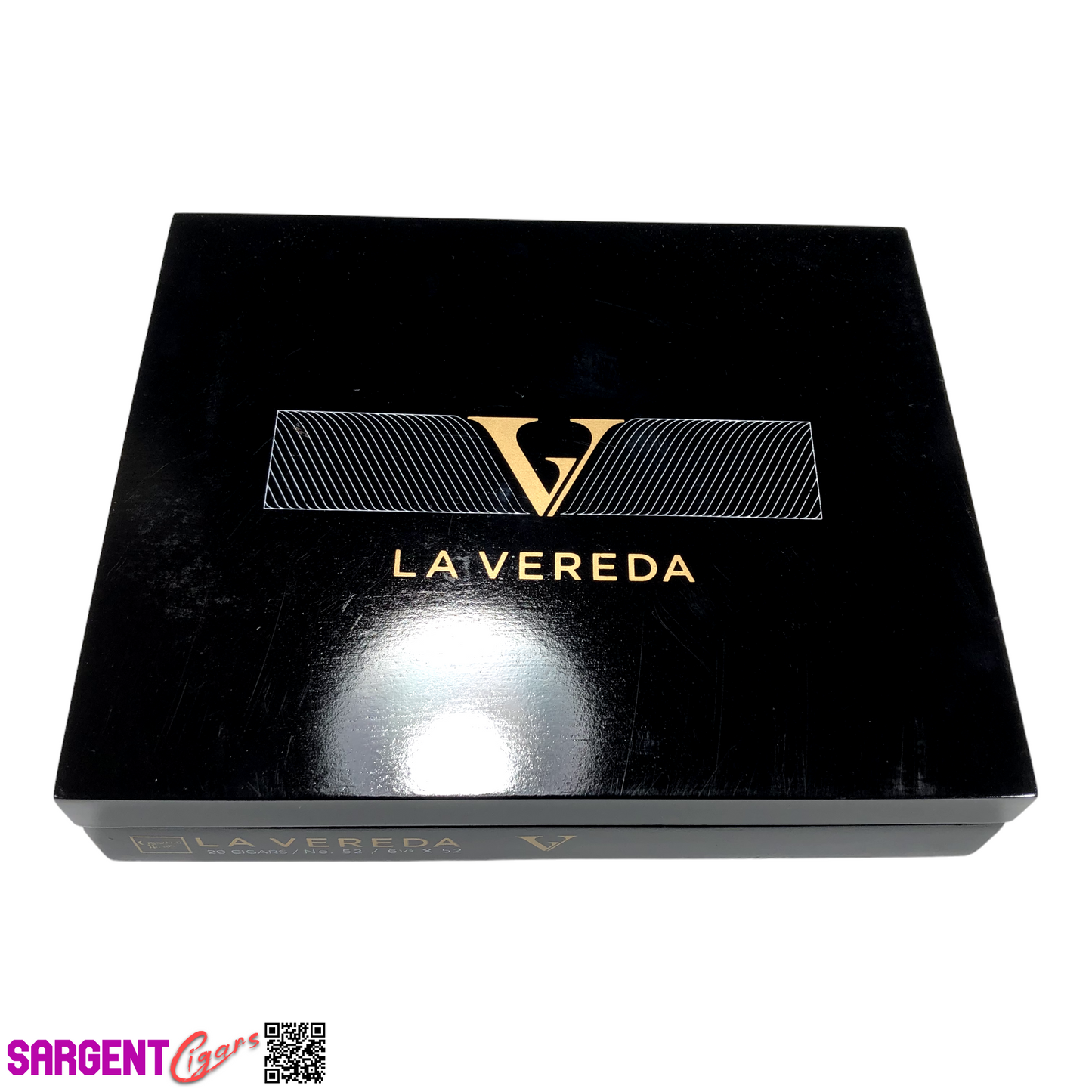 Crowned Heads La Vereda No52 Empty Wooden Cigar Box 9.5x7.75x2