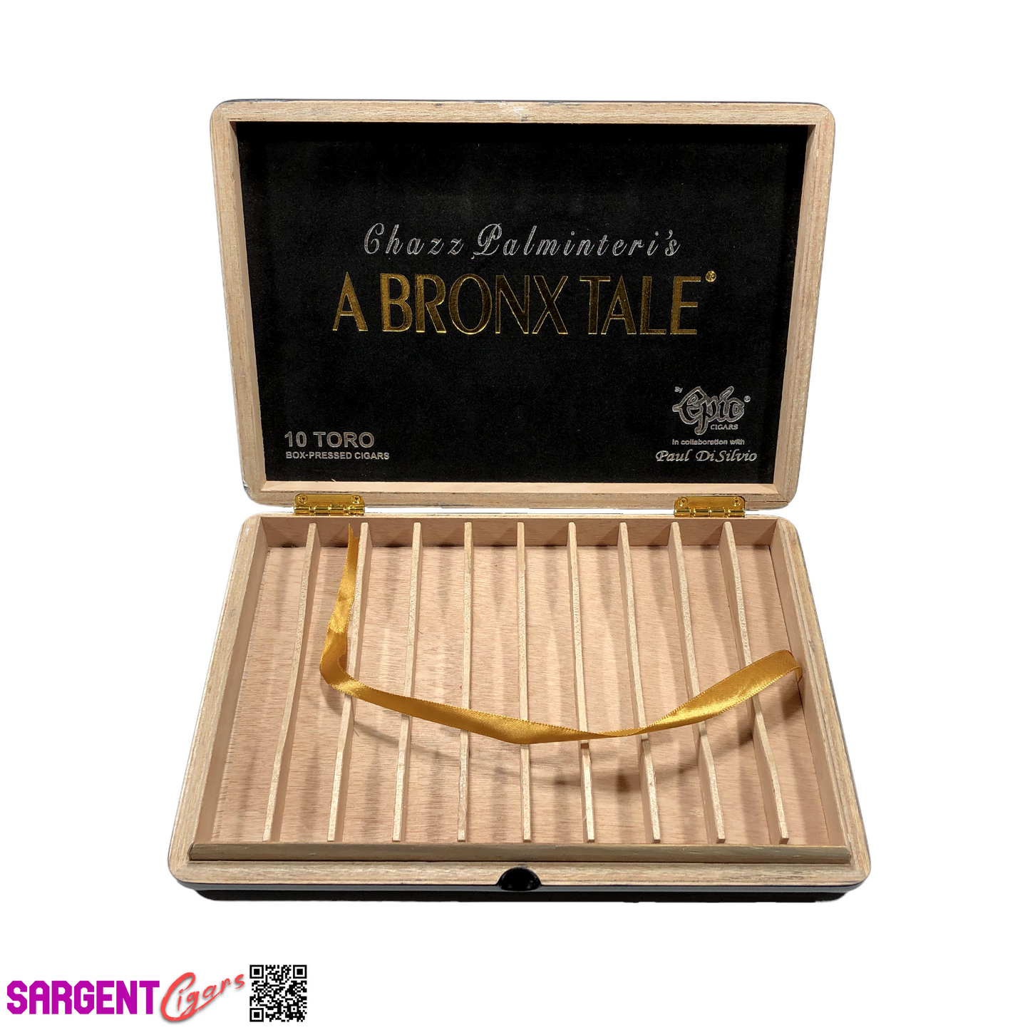 A Bronx Tale Empty Wooden Cigar Box 11x8x1.25