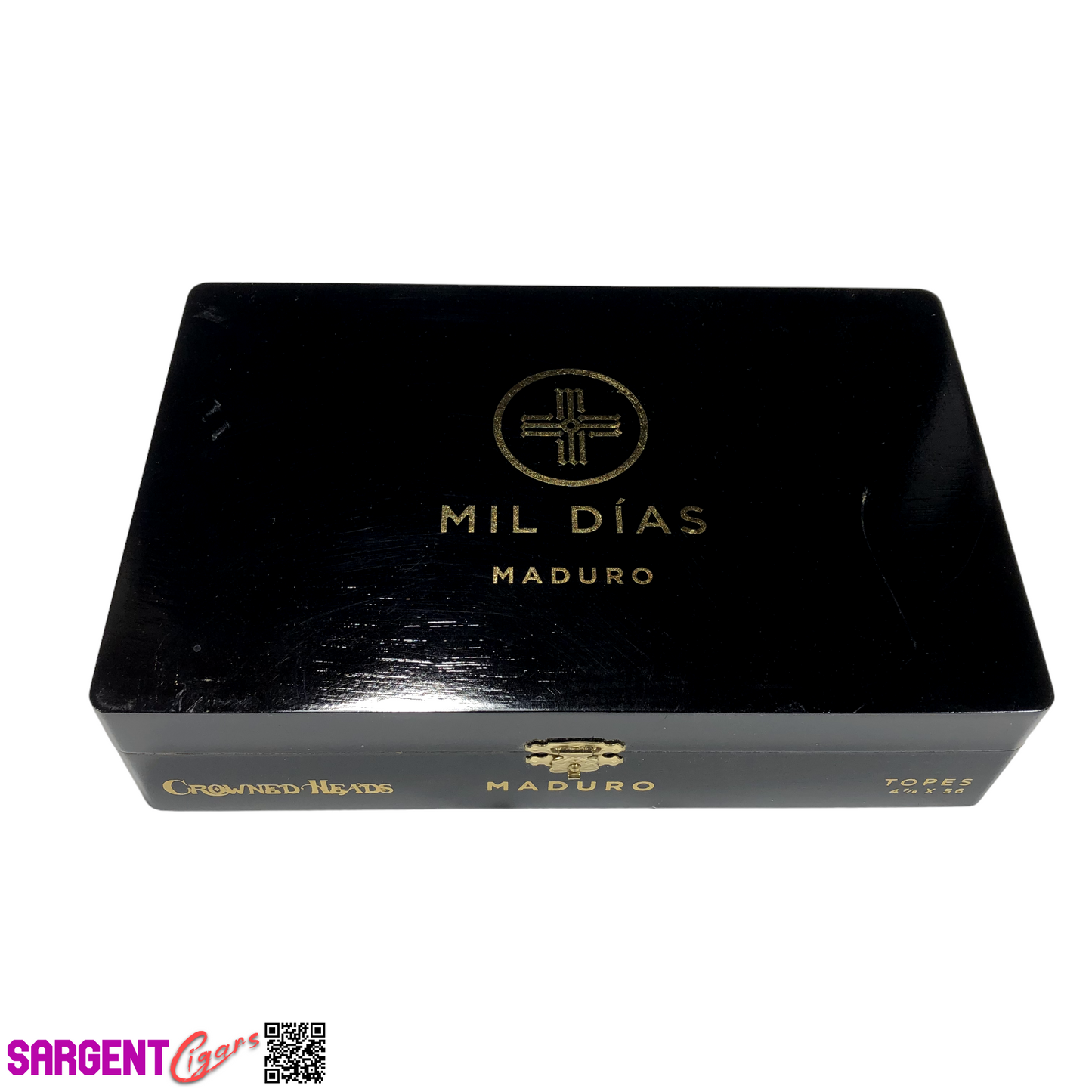 Mil Dias Topes Maduro Empty Wooden Cigar Box 9.5x6x2.25