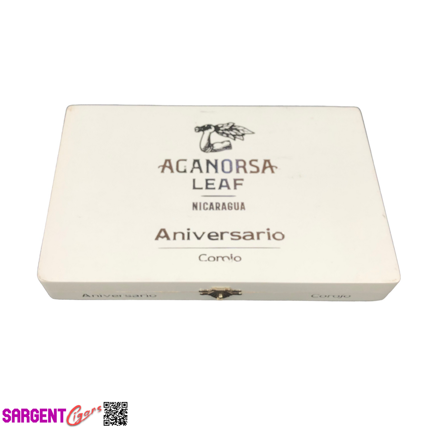 Aganorsa Leaf Aniversario Gran Robusto Empty Wooden Cigar Box 9x6x1.25