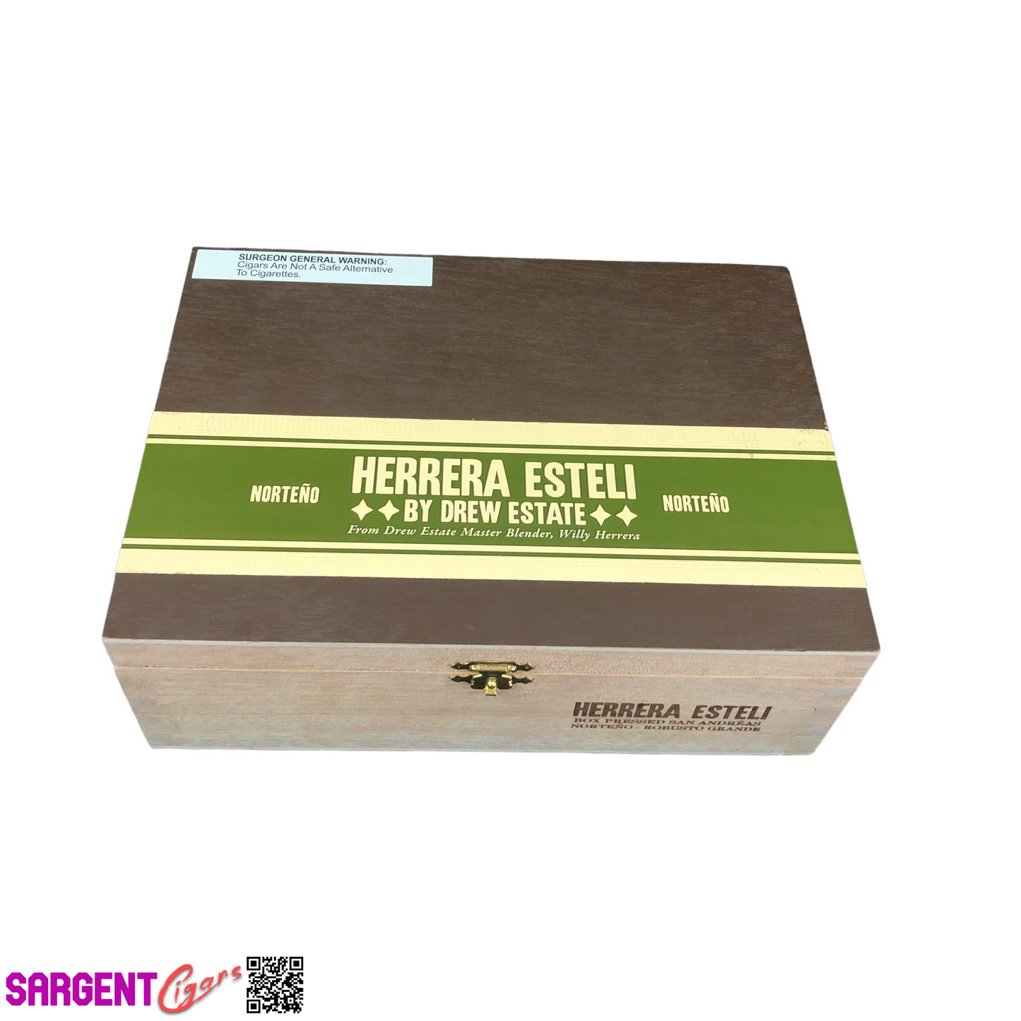 Herrera Esteli Norteno Robusto Grande Empty Wooden Cigar Box 9x6.75x3