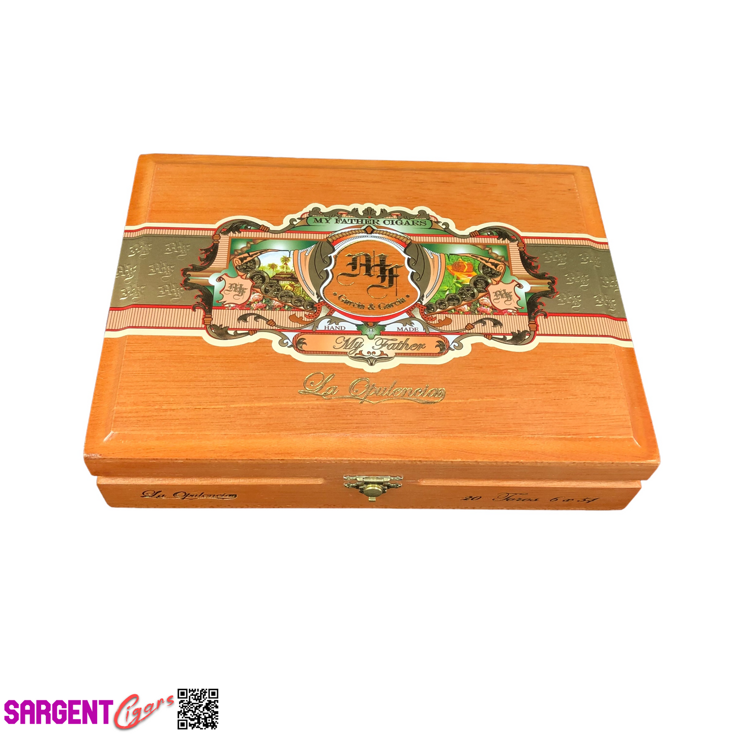 My Father Cigars La Opulencia Toro Empty Wooden Cigar Box 9.5x7x2