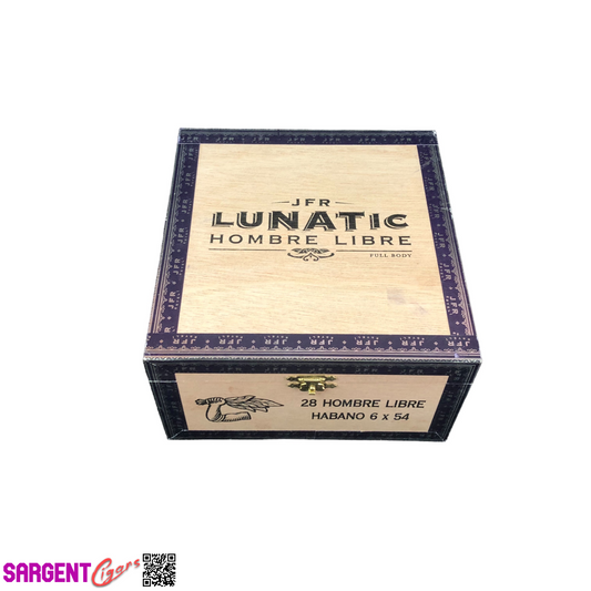 JFR Lunatic Hombre Libre Empty Wooden Cigar Box 6.5x7x3.5