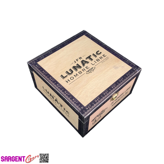 JFR Lunatic Hombre Libre Empty Wooden Cigar Box 6.5x7x3.5