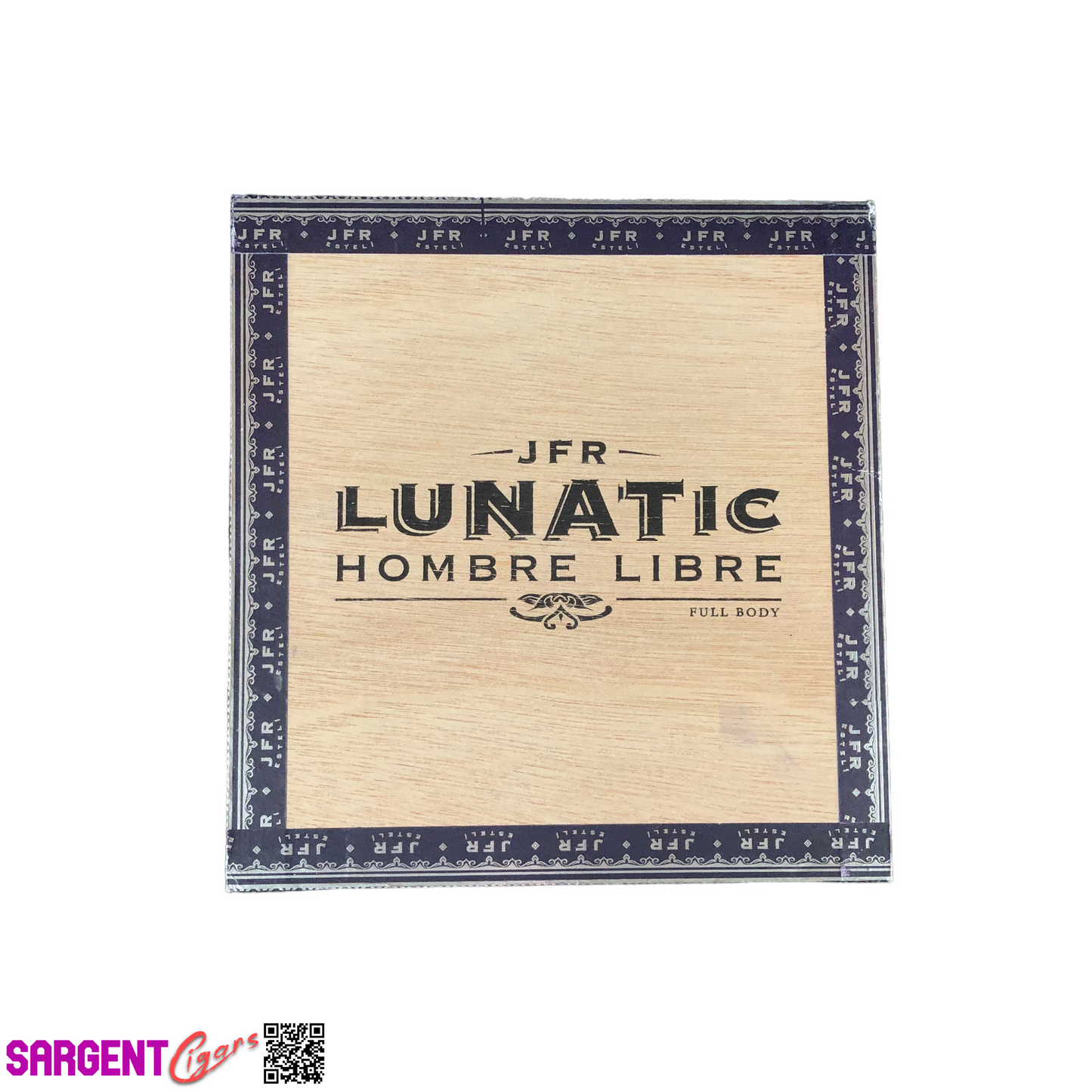 JFR Lunatic Hombre Libre Empty Wooden Cigar Box 6.5x7x3.5