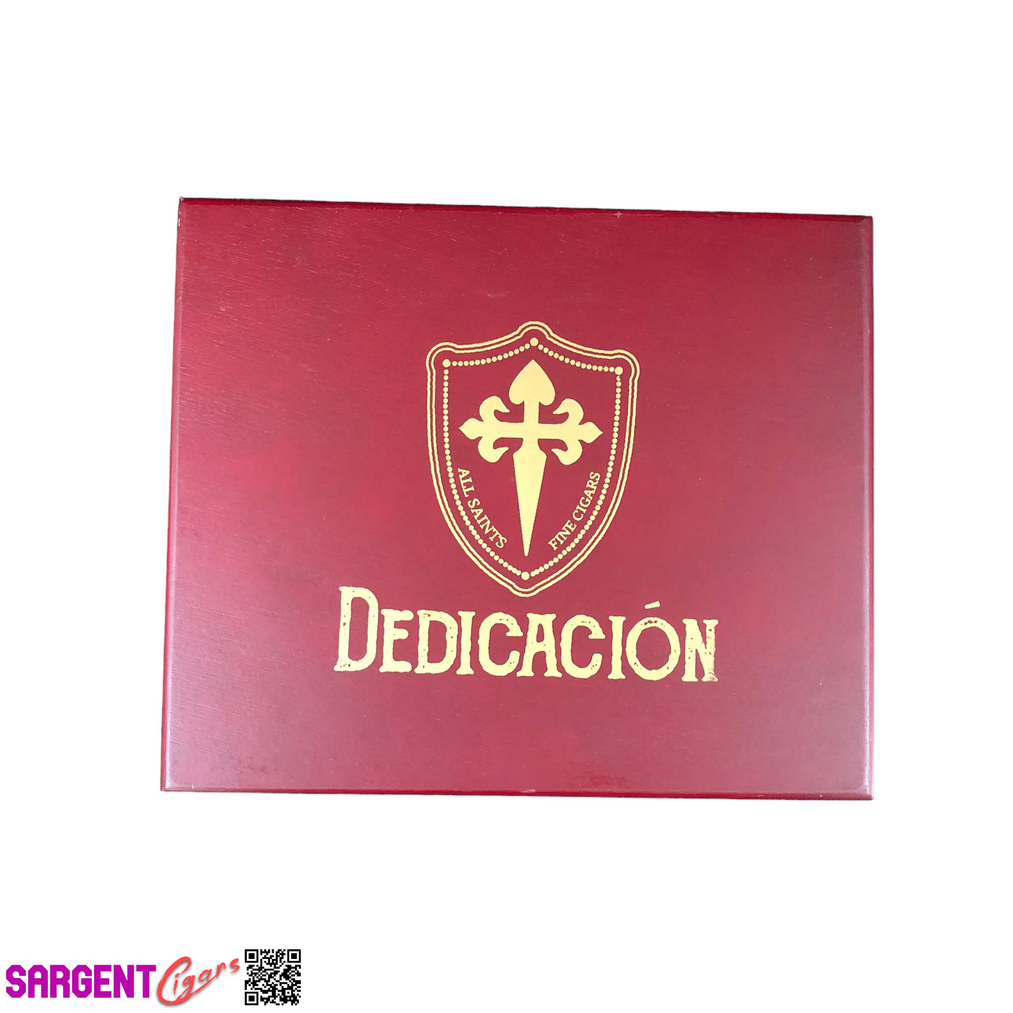 All Saints Cigars Dedication Commandant Empty Wooden Cigar Box 9x7.5x1.5