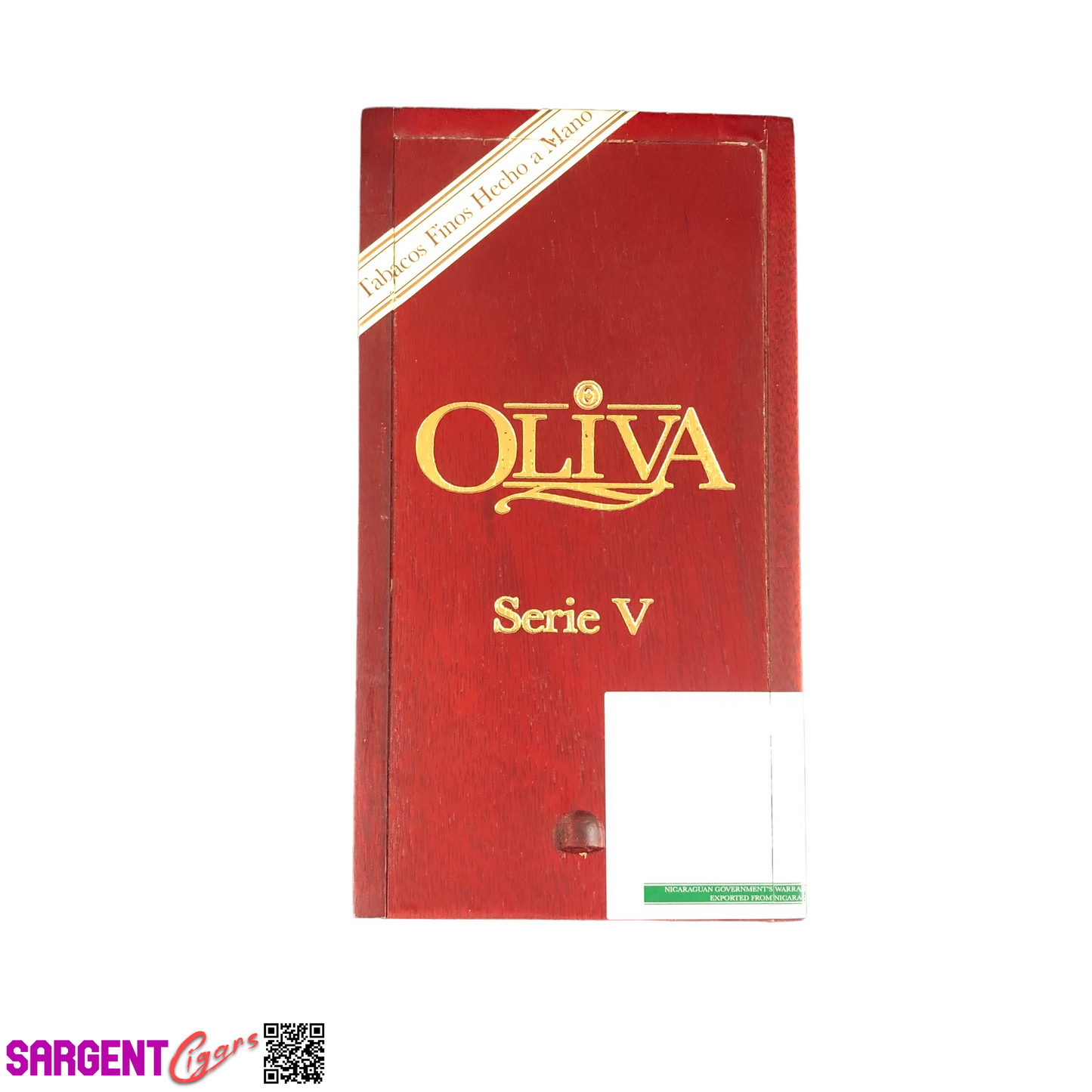 Oliva Serie V Lancero Empty Wooden Cigar Box 4.25x7.75x4