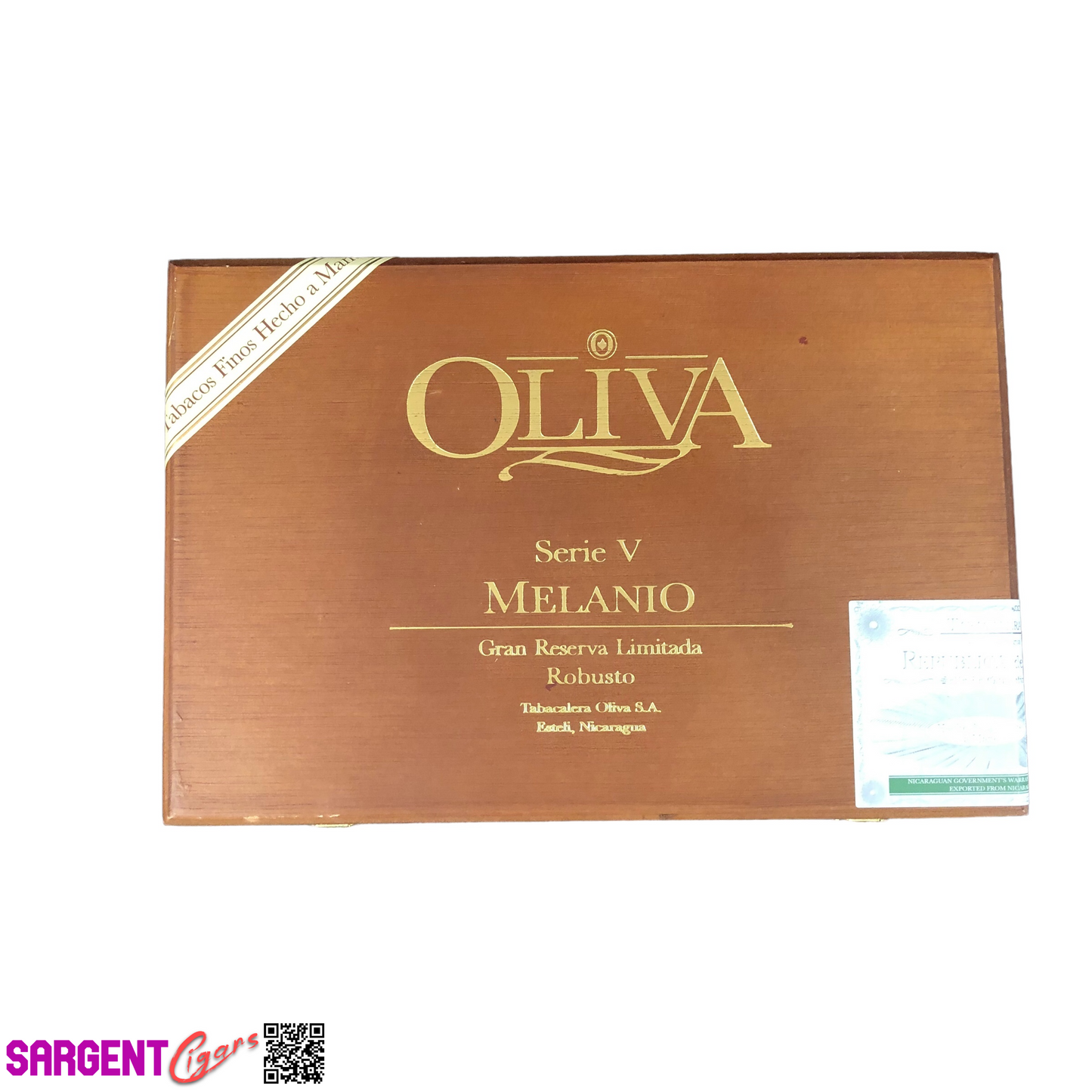 Oliva Serie V Melanio Robusto Empty Wooden Cigar Box 9x6x1.5