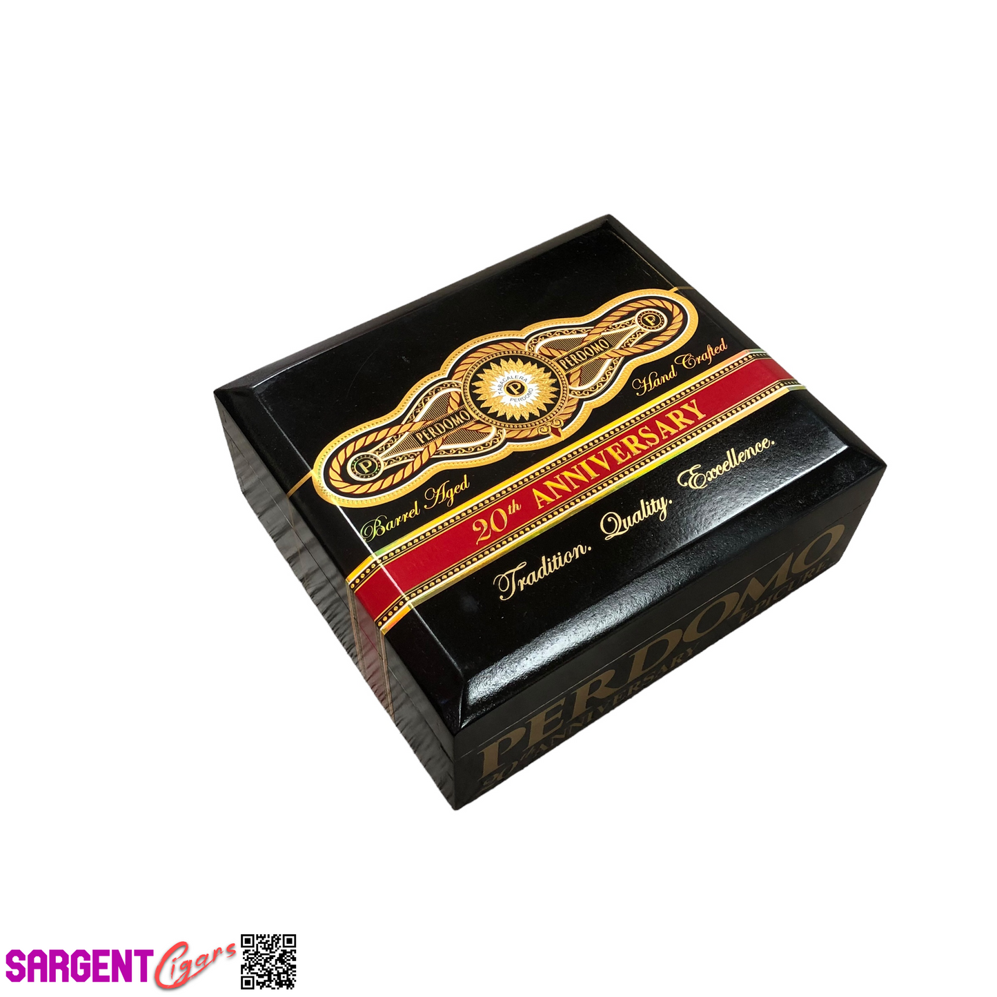 Perdomo 20th Anniversary Maduro Epicure Empty Wooden Cigar Box 8x7x3