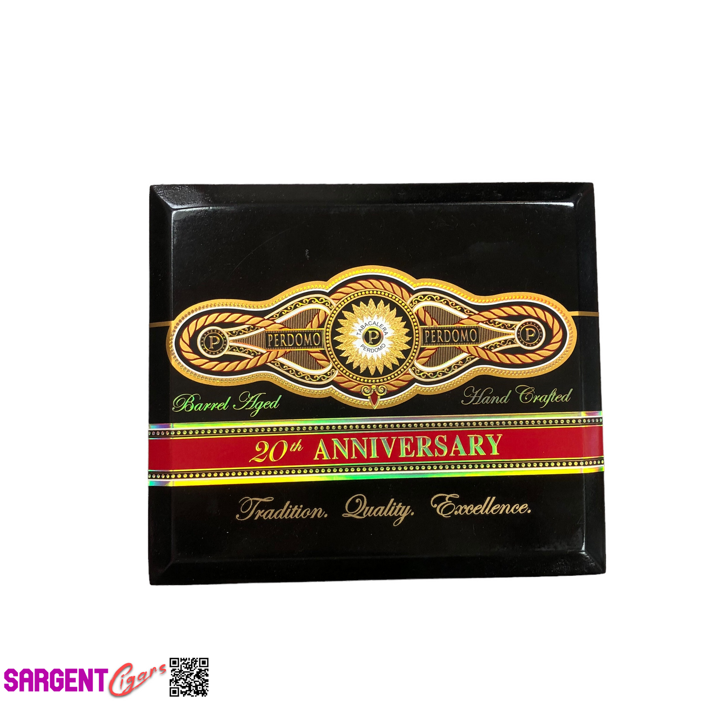 Perdomo 20th Anniversary Maduro Epicure Empty Wooden Cigar Box 8x7x3