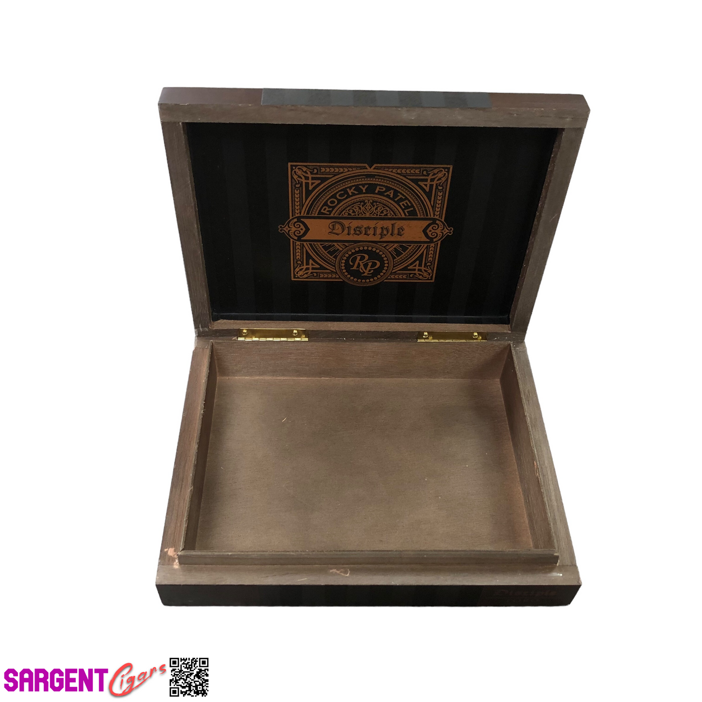 Rocky Patel Disciple Toro Empty Wooden Cigar Box 9.5x7.5x2