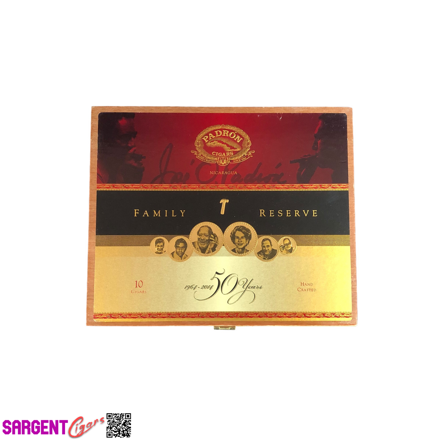 Padron No50 Empty Wooden Cigar Box 6x5x1.75