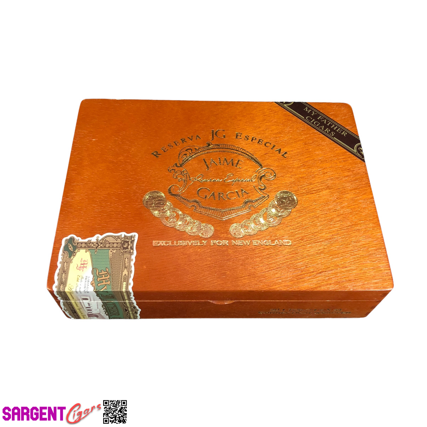 Jaime Garcia Conn Toro Empty Wooden Cigar Box 9.25x7x2.25