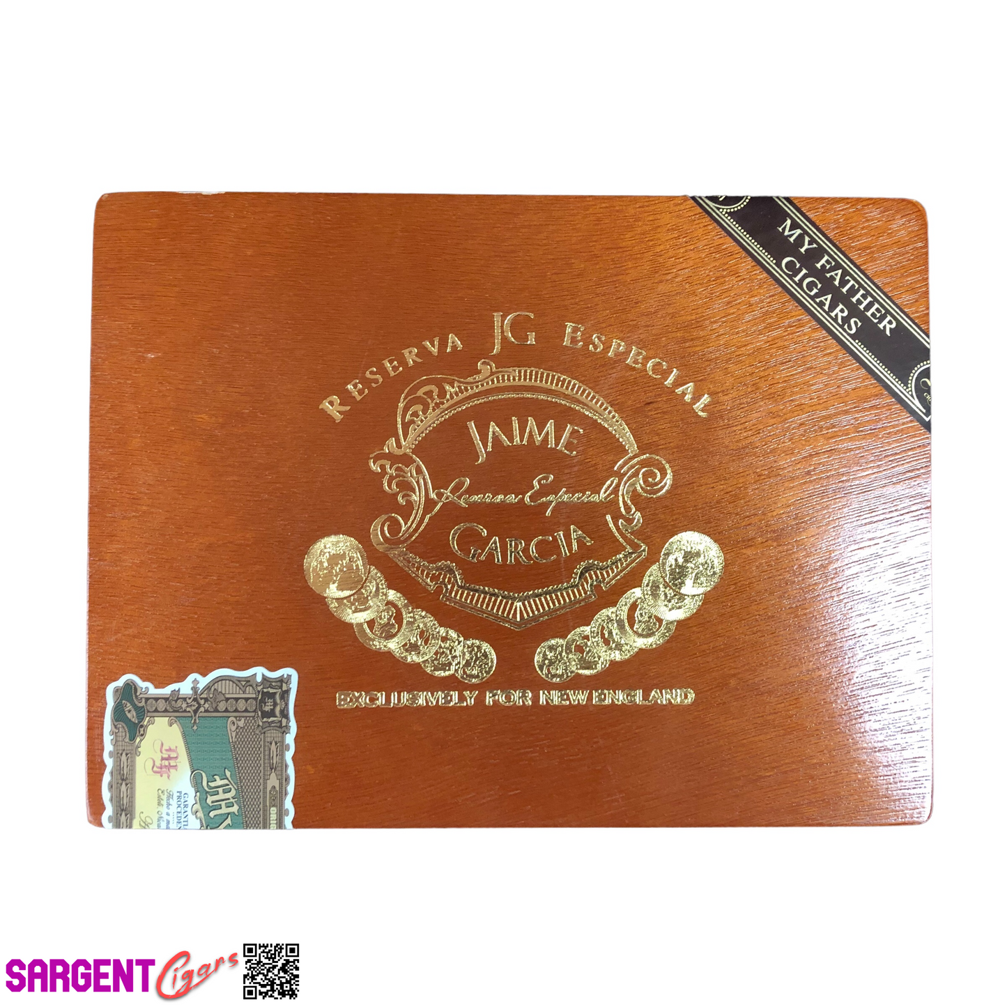 Jaime Garcia Conn Toro Empty Wooden Cigar Box 9.25x7x2.25