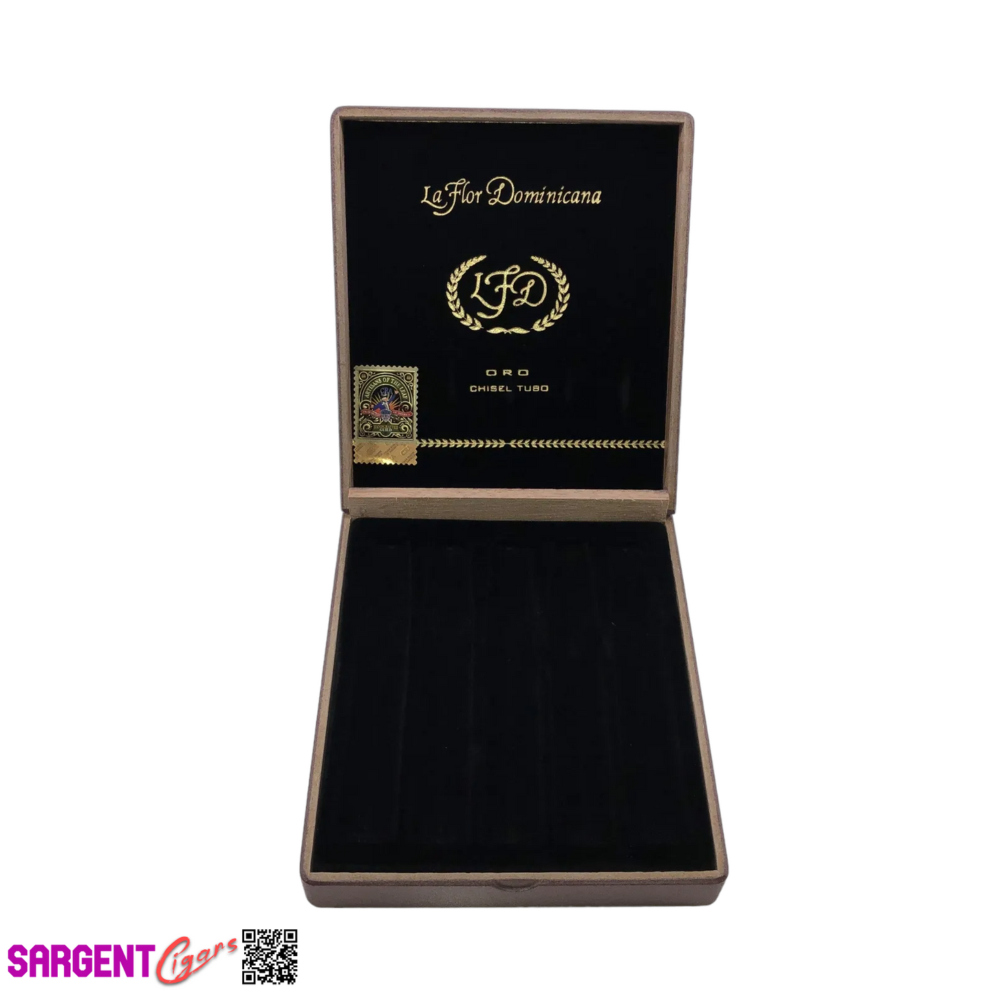 LFD Chisel Tubo Empty Wooden Cigar Box 6.5x7.5x1.75