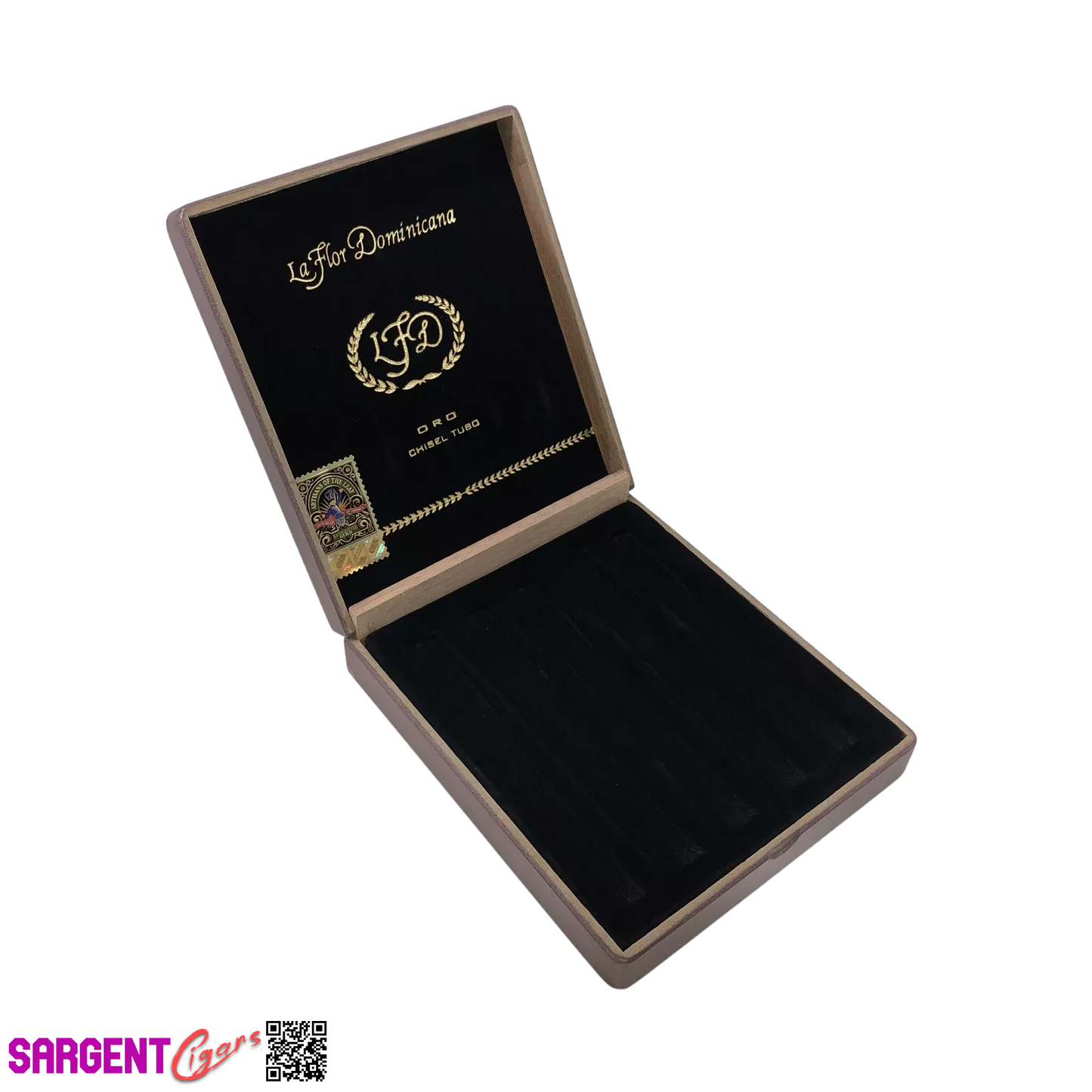 LFD Chisel Tubo Empty Wooden Cigar Box 6.5x7.5x1.75