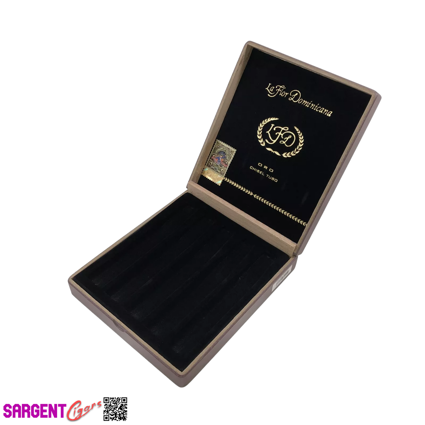 LFD Chisel Tubo Empty Wooden Cigar Box 6.5x7.5x1.75