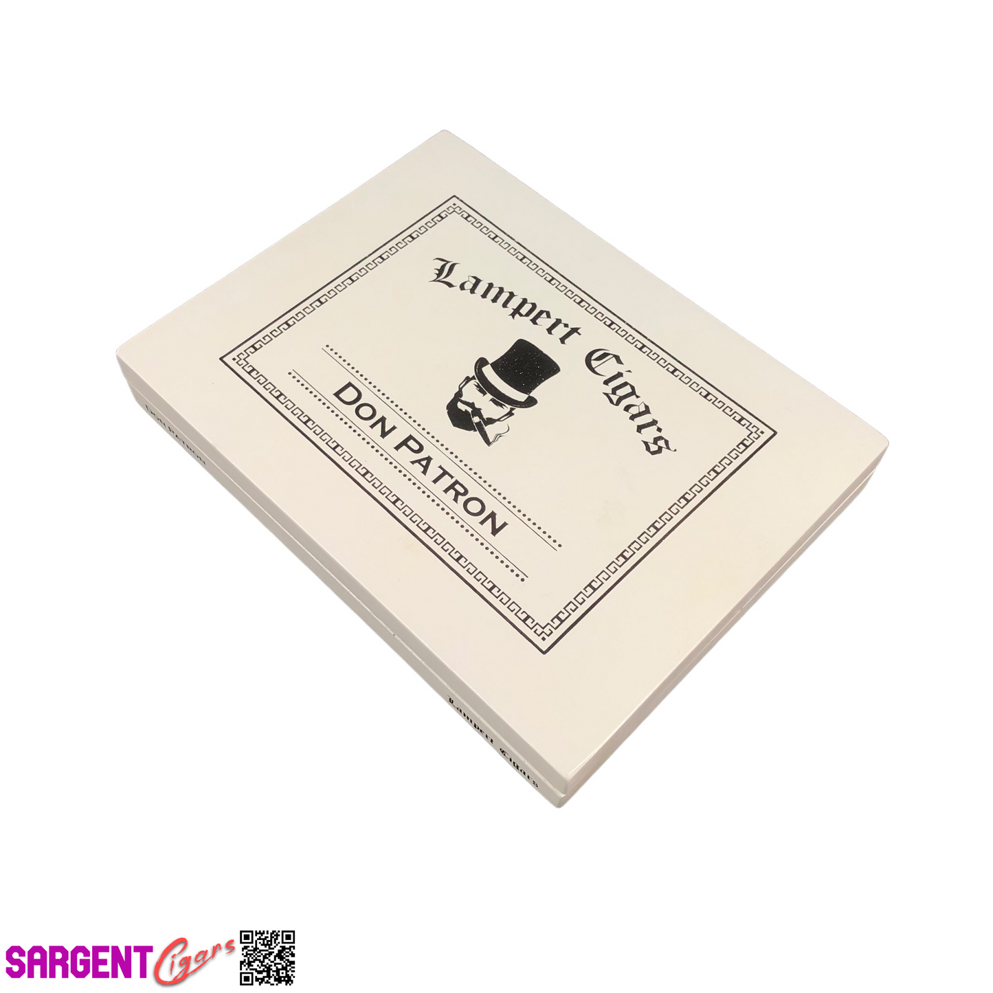 Lampert Don Patron Empty Wooden Cigar Box 8.75x6.75x1.25