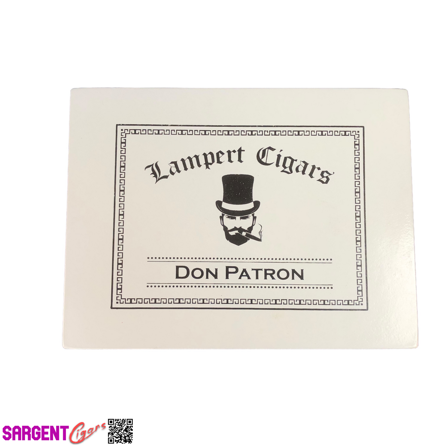 Lampert Don Patron Empty Wooden Cigar Box 8.75x6.75x1.25