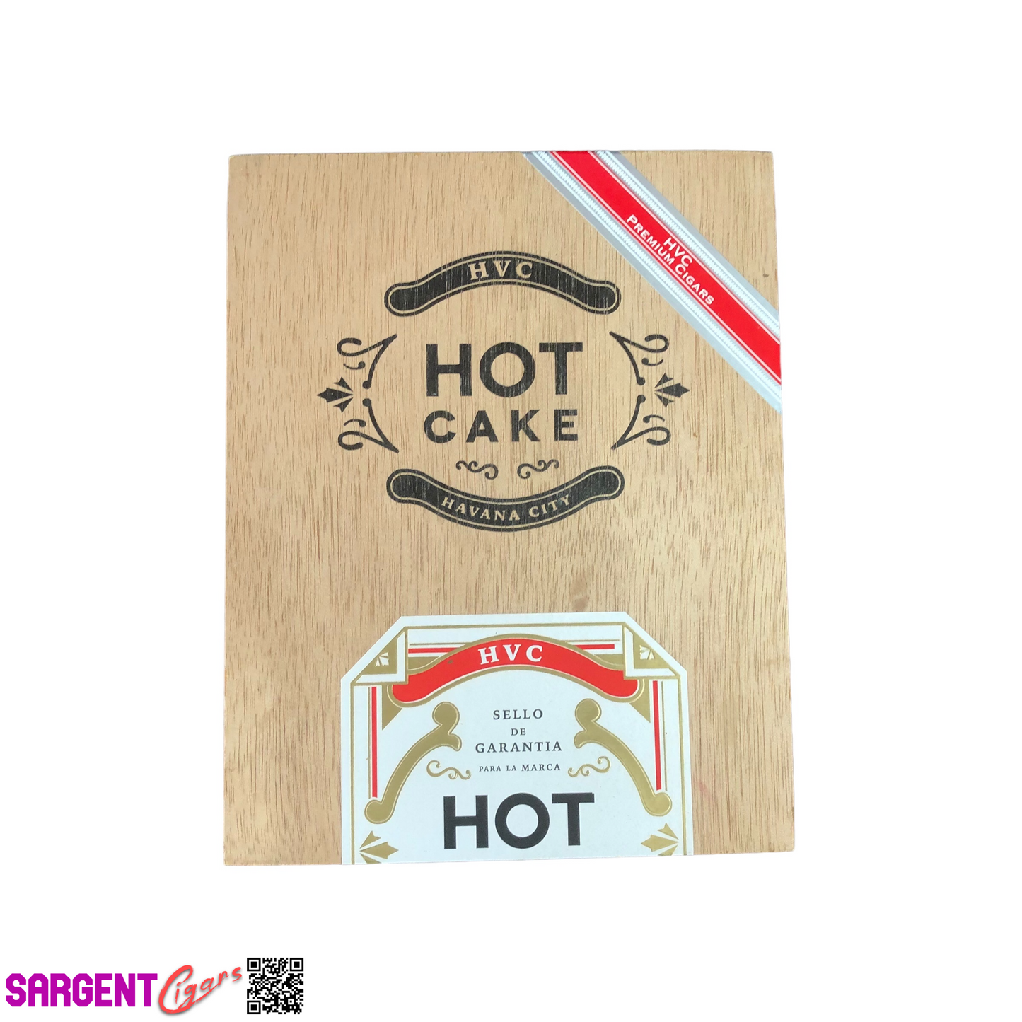 HVC Hot Cake Gran Canon Empty Wooden Cigar Box 5.75x7x5