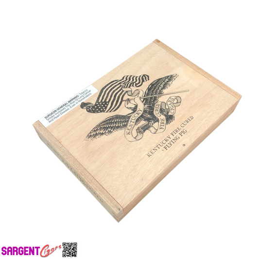 Undercrown Flying Pig KFC Empty Wooden Cigar Box 9.25x6.5x1.75