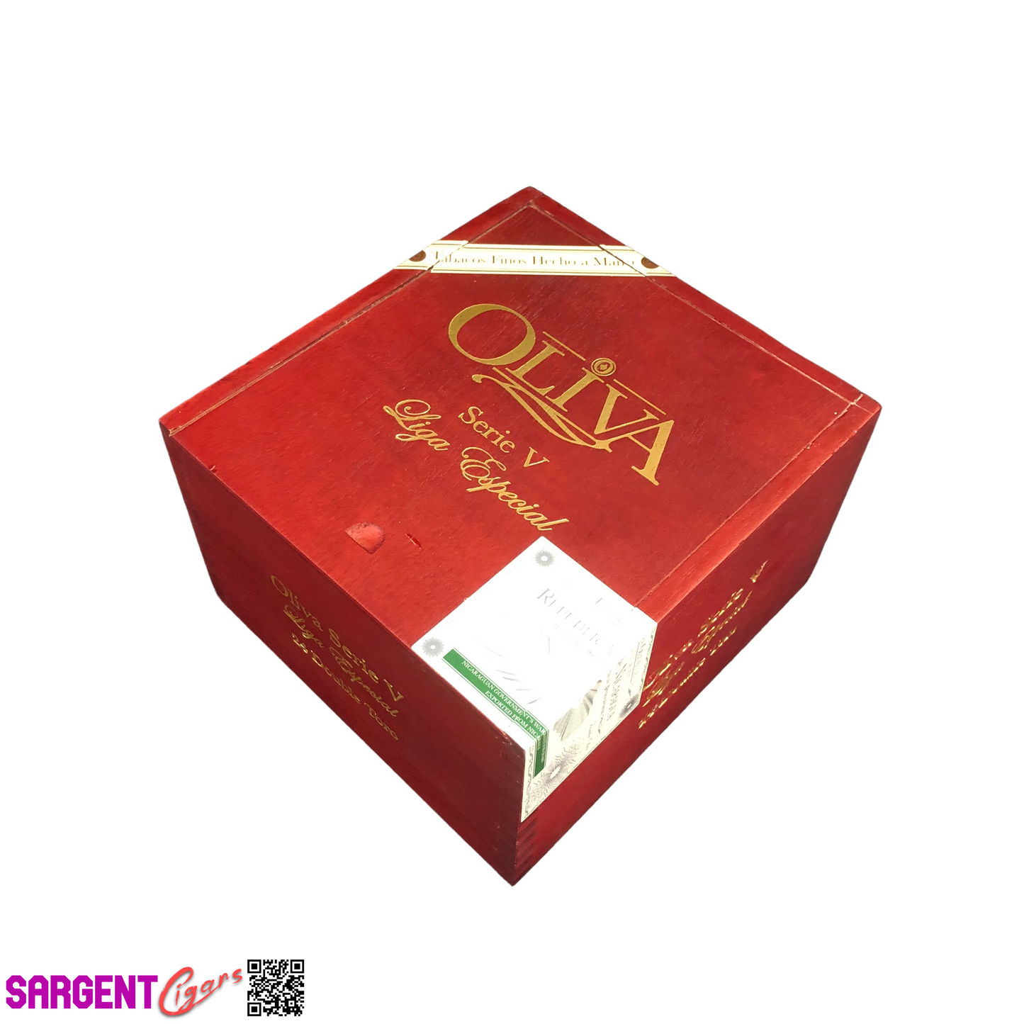 Oliva Serie V Double Toro Empty Wooden Cigar Box 6.25x6.75x4