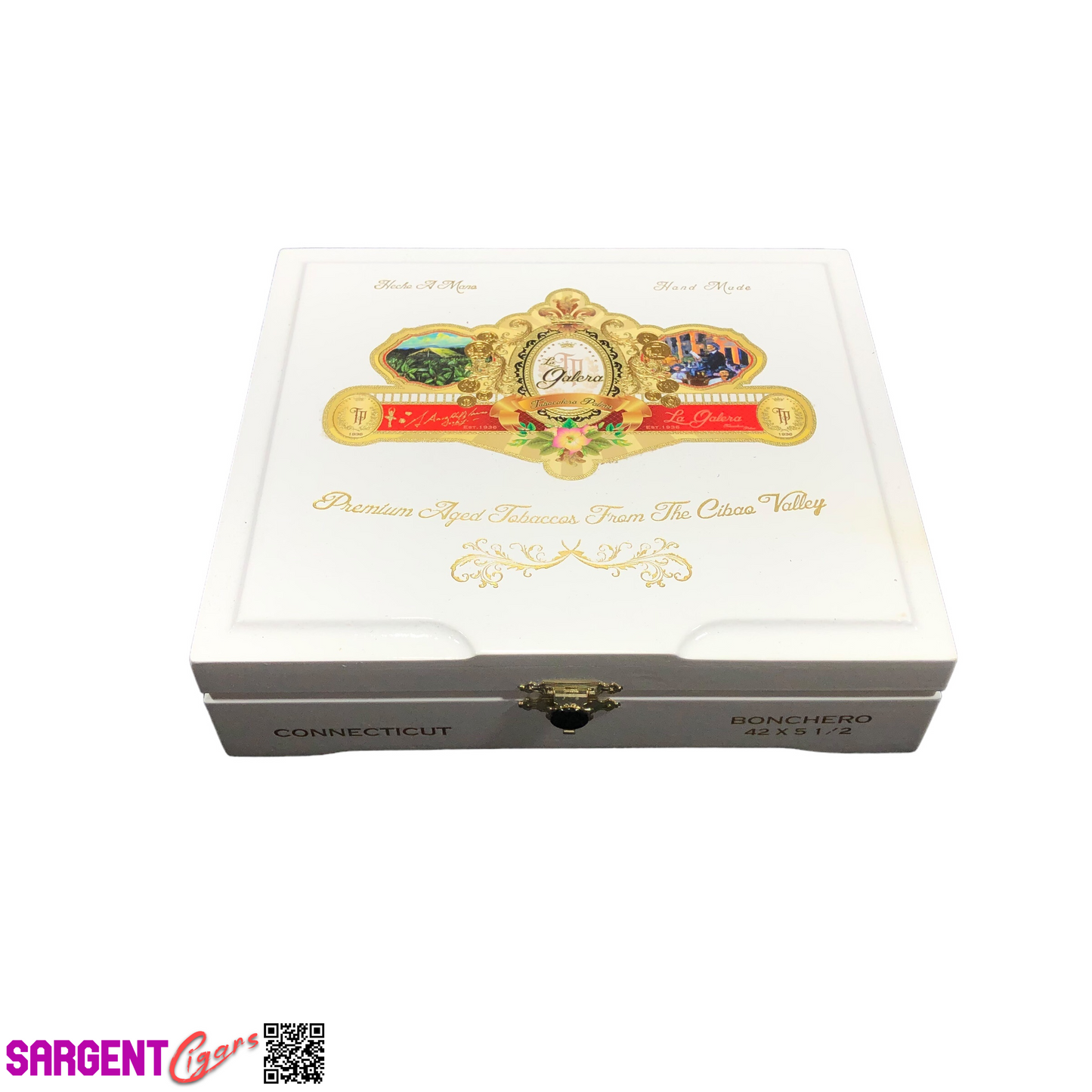 La Galera Bonchero Empty Wooden Cigar Box 7.5x6.5x2