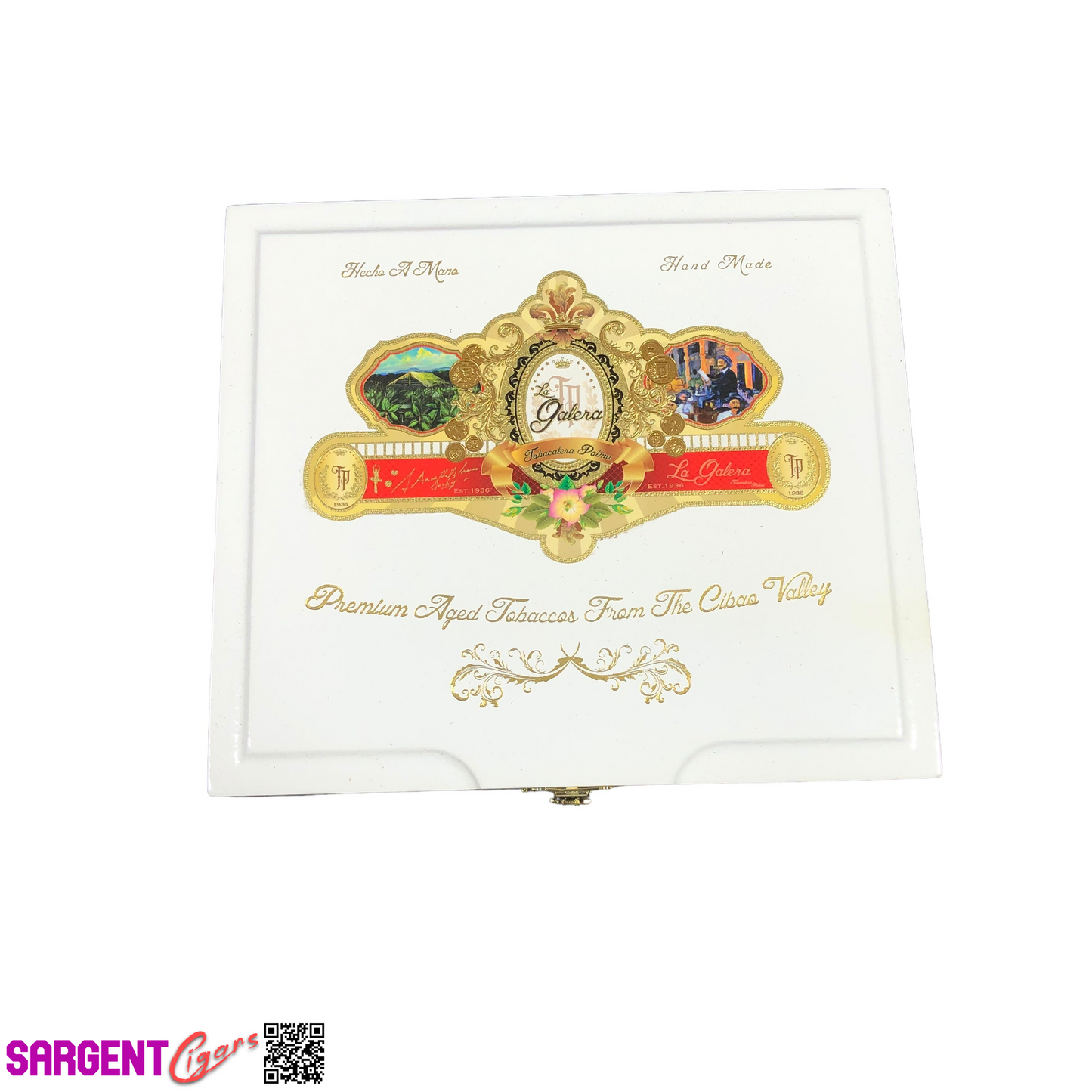 La Galera Bonchero Empty Wooden Cigar Box 7.5x6.5x2