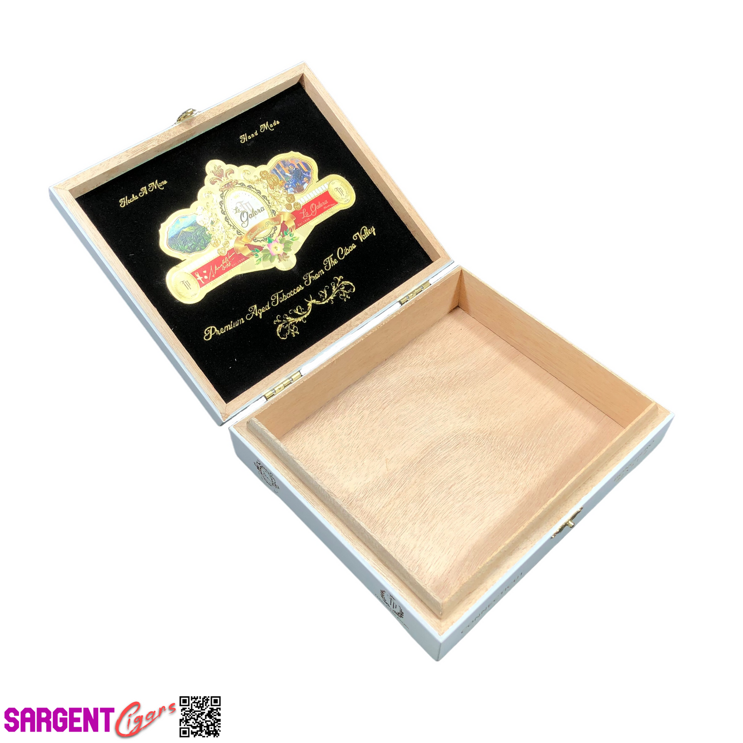 La Galera Bonchero Empty Wooden Cigar Box 7.5x6.5x2