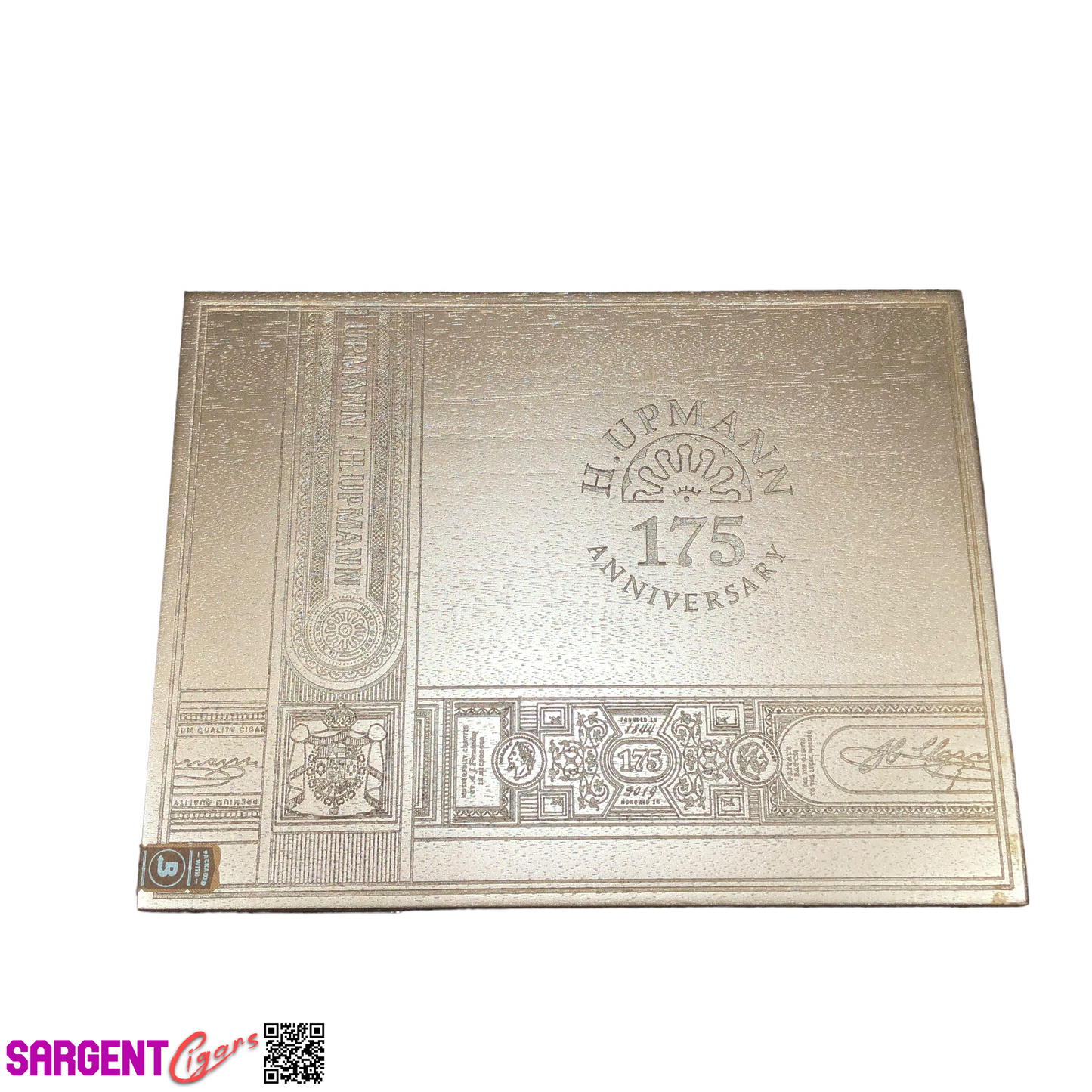 H Upmann 175th Anniversary Churchill Empty Wooden Cigar Box 11.25x8.5x1.5