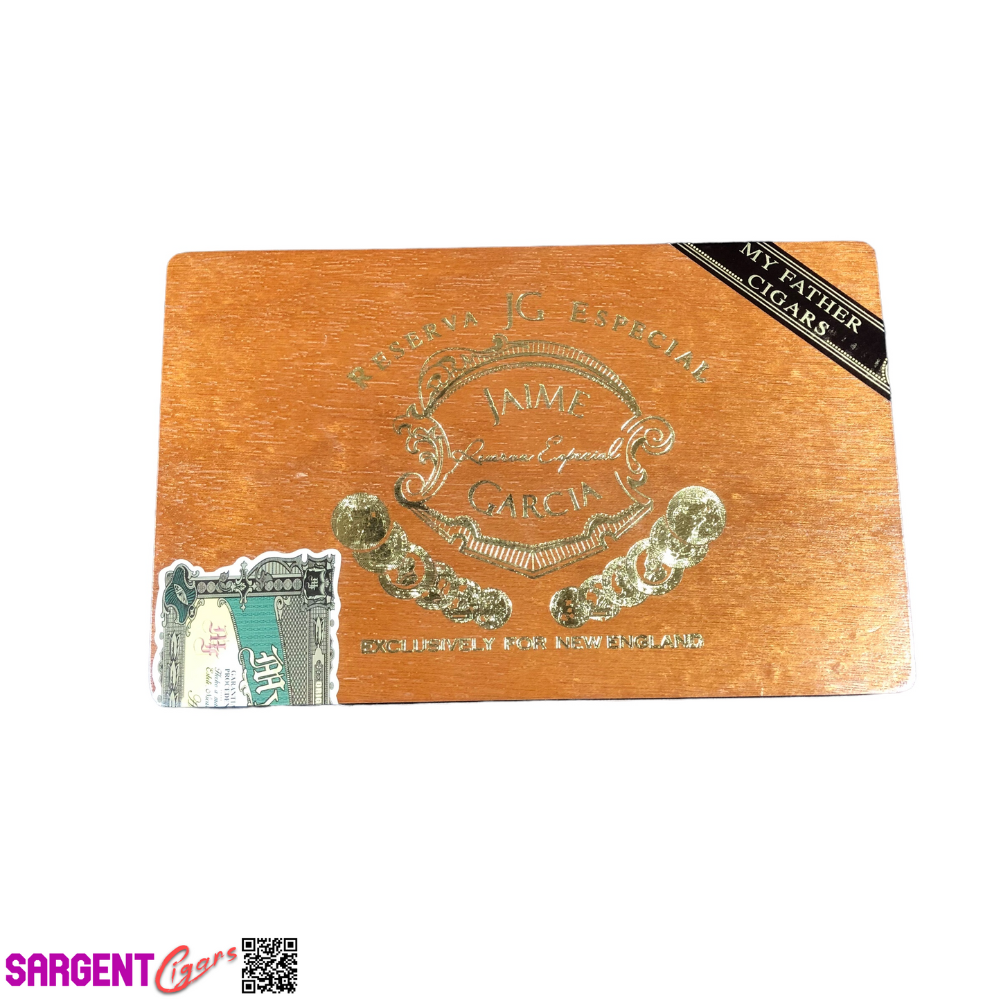 Jaime Garcia Conn Petit Robusto Empty Wooden Cigar Box 8.5x5.5x2