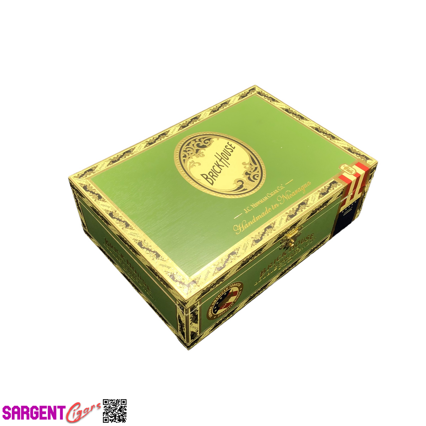 BrickHouse Mighty Mighty Connecticut Robusto Empty Wooden Cigar Box 8.5x6x3