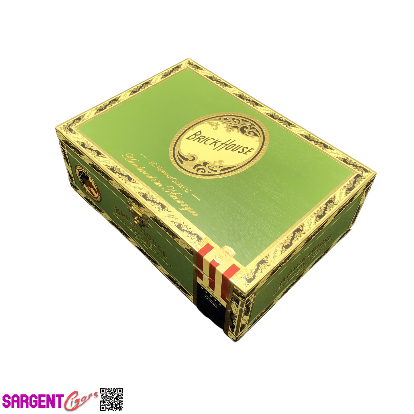 BrickHouse Mighty Mighty Connecticut Robusto Empty Wooden Cigar Box 8.5x6x3