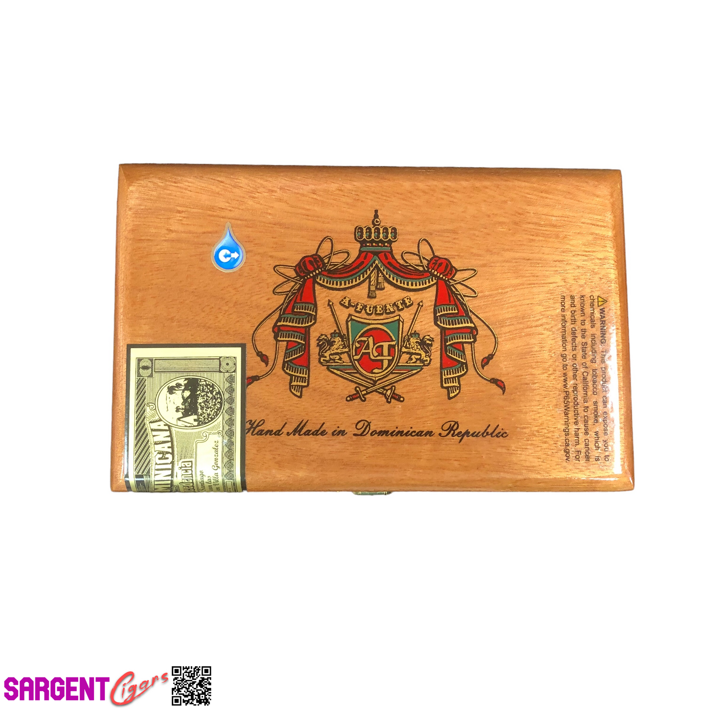 Arturo Fuente Flor Fina 858 Empty Wooden Cigar Box 7x4.5x4.5